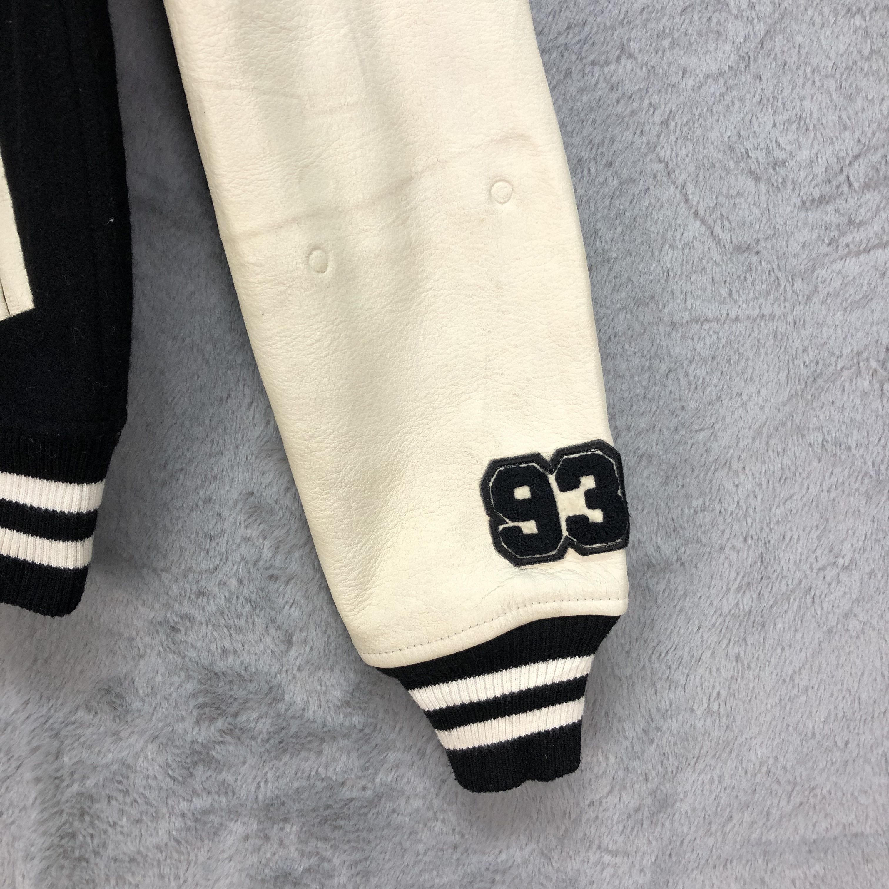 Japanese Brand WORLD WIDE LOVE! Wool Leather Varsity Jacket #4894-31 Size S / US 4 / IT 40 - 7 Thumbnail