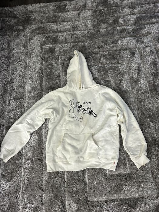 Supreme Supreme Lee Hooded Sweatshirt White | Grailed