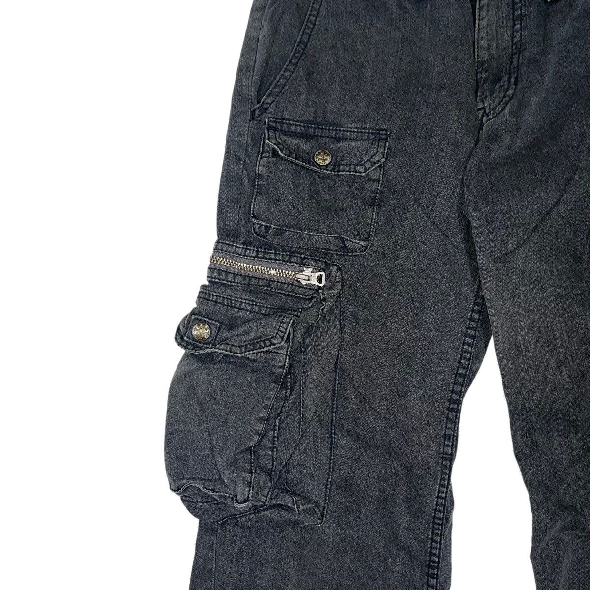 If Six Was Nine × Seditionaries Surplus Y2K Sun Faded Tactical FLARE Cargo Pants Size US 27 - 5 Thumbnail