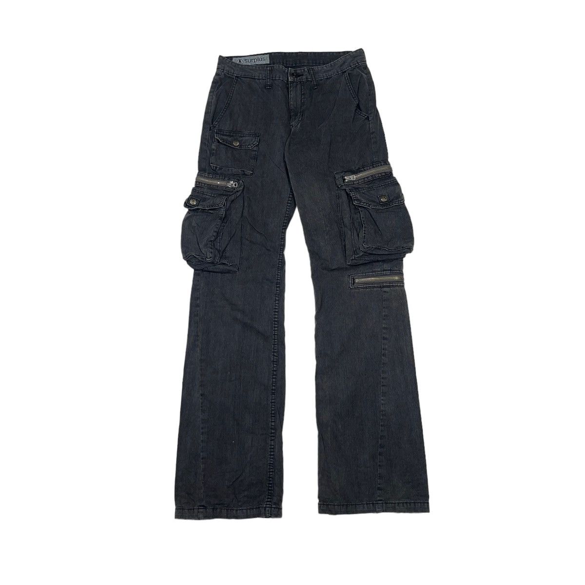 If Six Was Nine × Seditionaries Surplus Y2K Sun Faded Tactical FLARE Cargo Pants Size US 27 - 1 Thumbnail