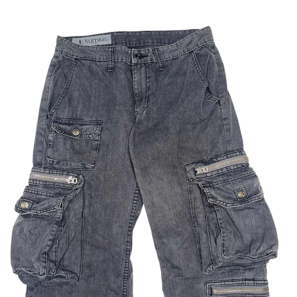 If Six Was Nine × Seditionaries Surplus Y2K Sun Faded Tactical FLARE Cargo Pants Size US 27 - 3 Thumbnail