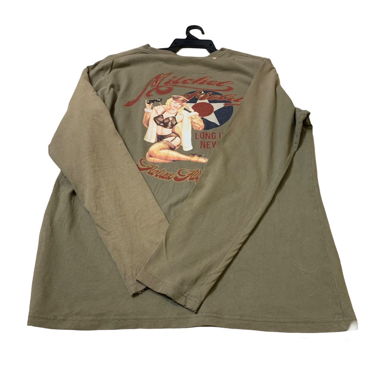 Avirex × Vintage Vintage Avirex Naked Girl Long Sleeves Shirt Sunfaded Size US XXL / EU 58 / 5 - 5 Thumbnail