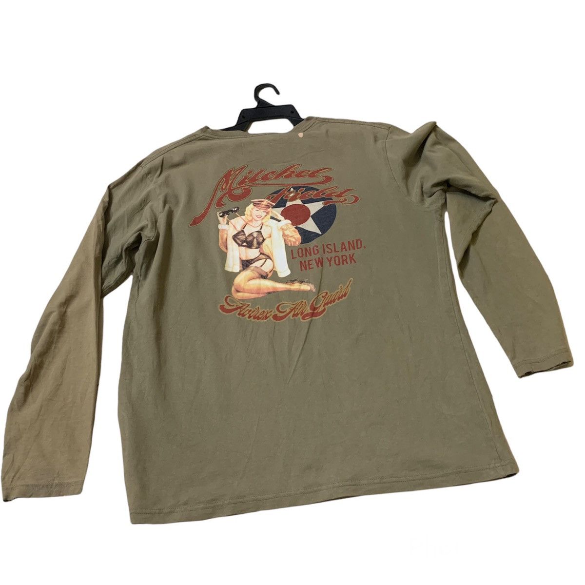 Avirex × Vintage Vintage Avirex Naked Girl Long Sleeves Shirt Sunfaded Size US XXL / EU 58 / 5 - 4 Thumbnail