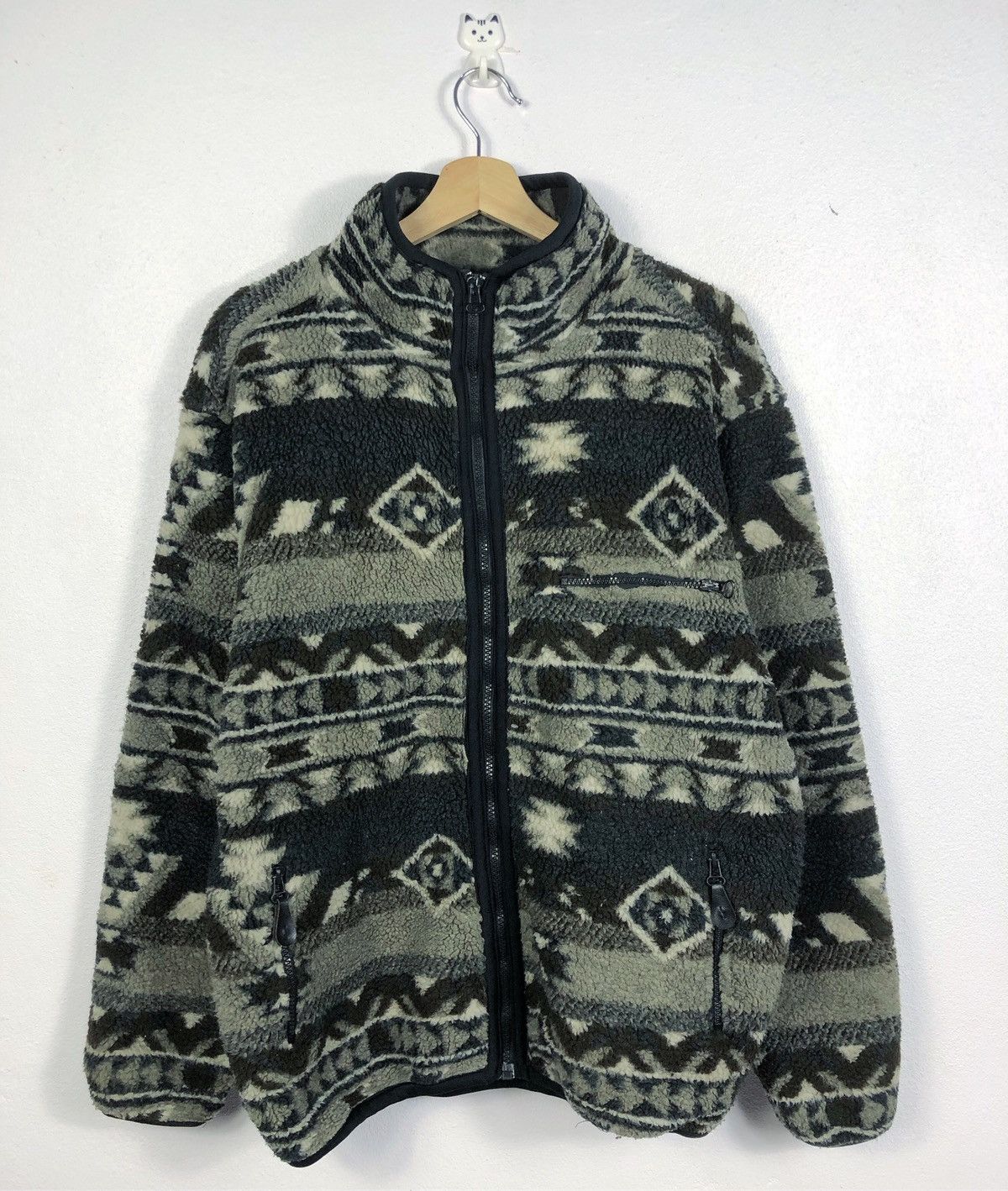 Vintage Rare Vintage Burgh Scott Navajo Fleece Sweatshirt Size US L / EU 52-54 / 3 - 1 Thumbnail