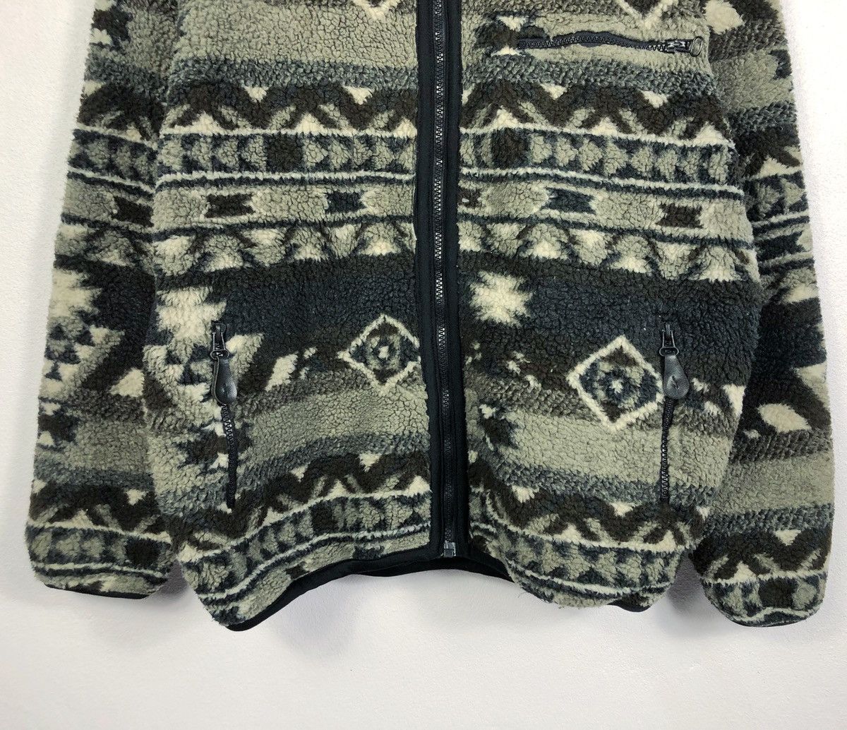 Vintage Rare Vintage Burgh Scott Navajo Fleece Sweatshirt Size US L / EU 52-54 / 3 - 3 Thumbnail