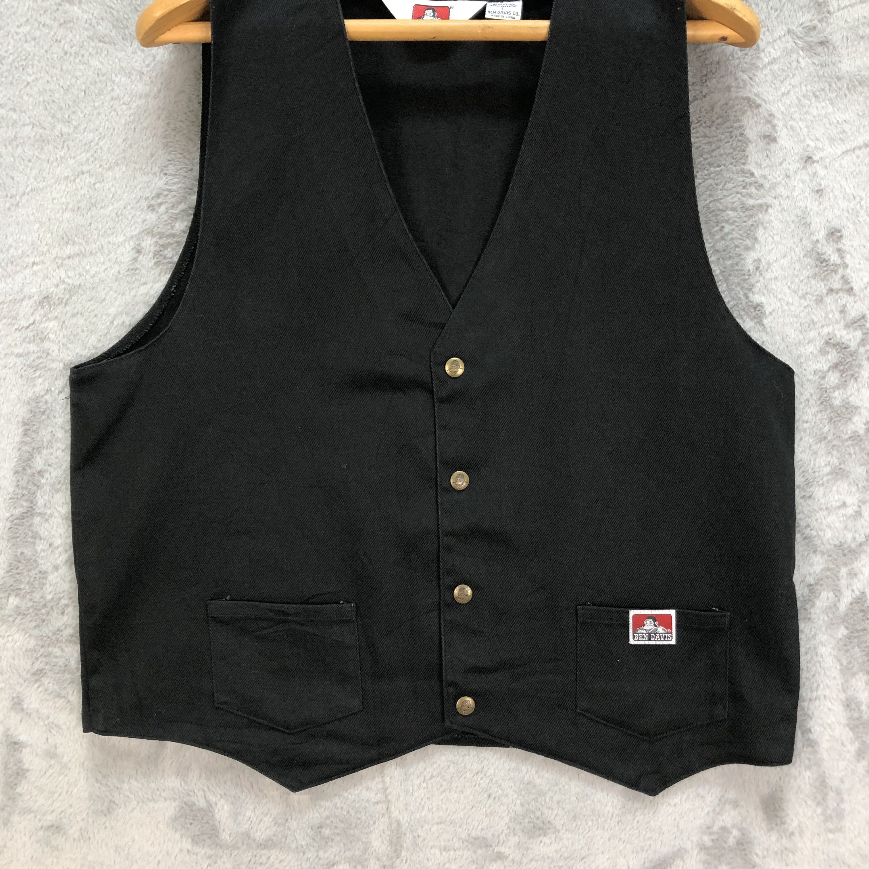 Ben Davis BEN DAVIS BLACK VEST #1079-44 Size US M / EU 48-50 / 2 - 3 Thumbnail