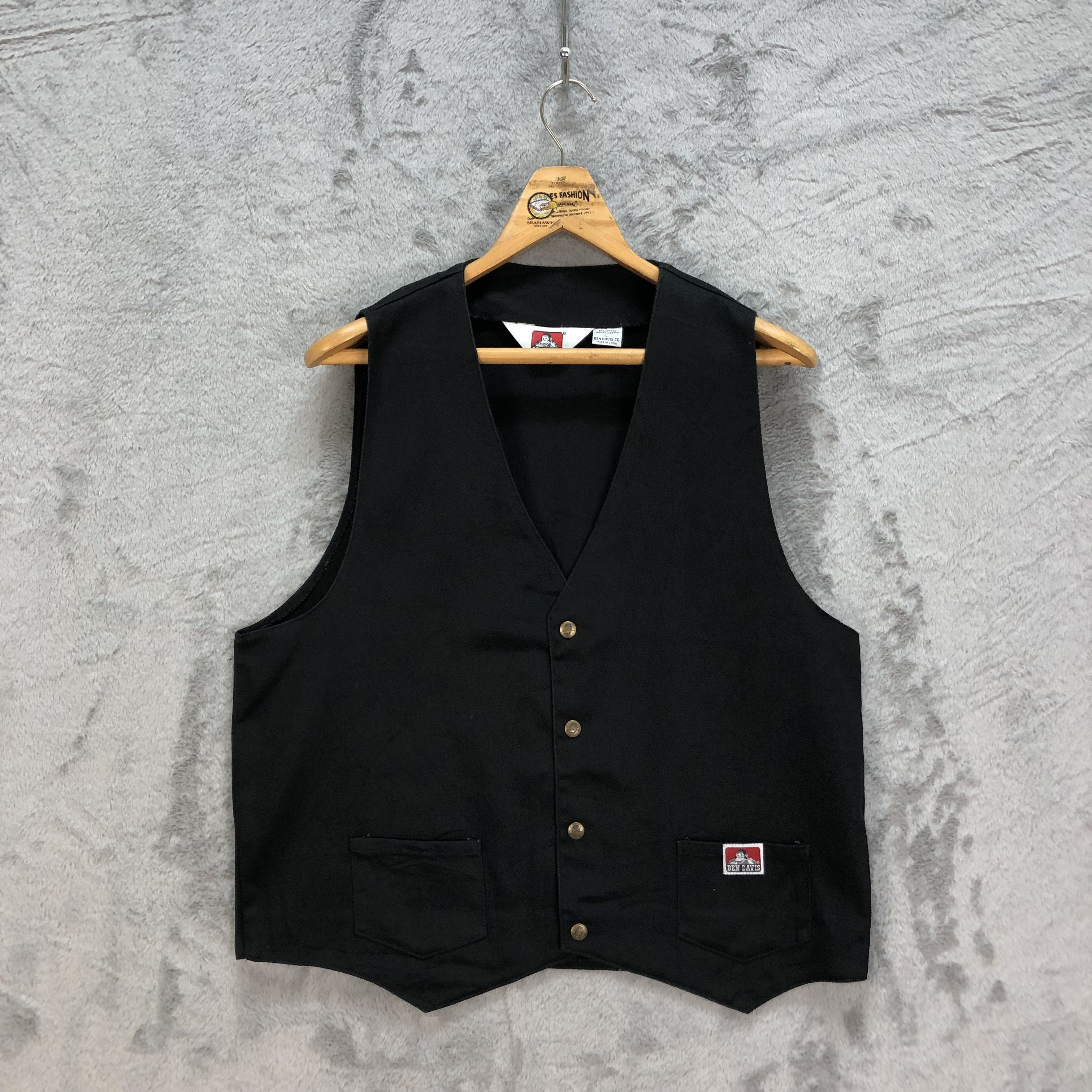 Ben Davis Check Vest / Black・Grey