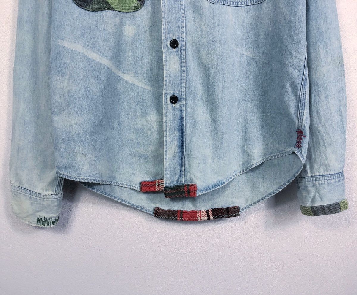 Sugar Cane × Vintage Vintage Sugar Cane Patchwork Button Ups Shirt Nice Design Size US S / EU 44-46 / 1 - 5 Thumbnail