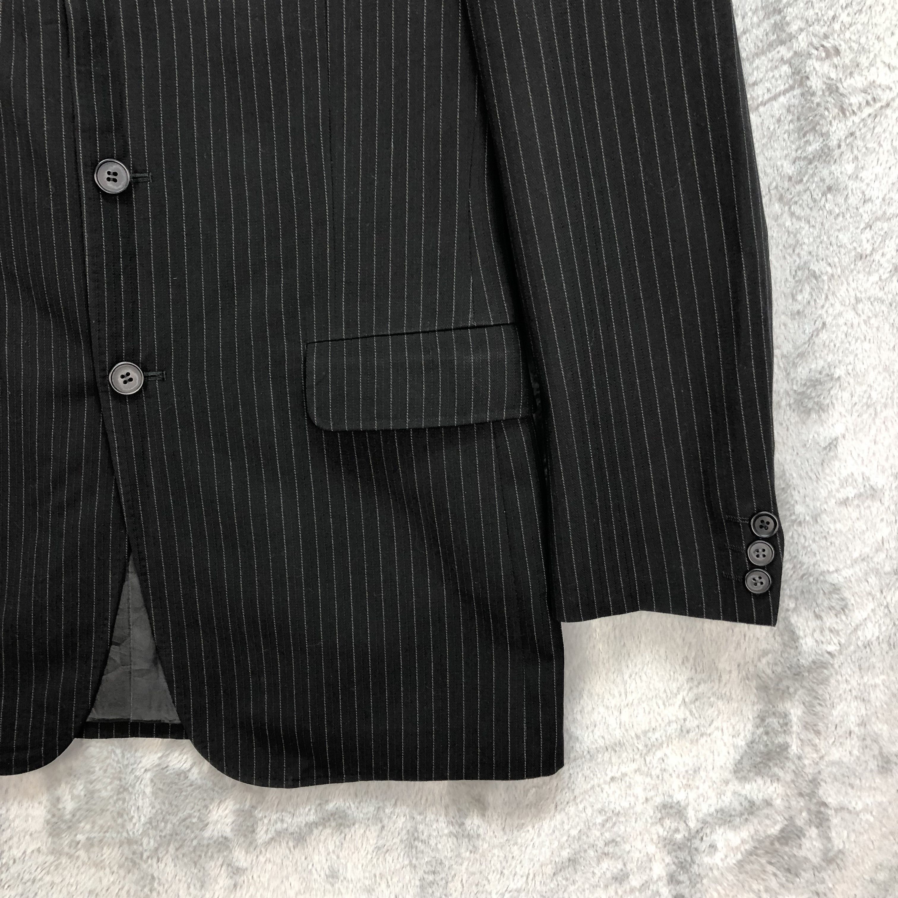Yohji Yamamoto YOHJI YAMAMOTO A.A.R D'URBAN STRIPED SUIT JACKET #1072-44 Size 40R - 5 Thumbnail