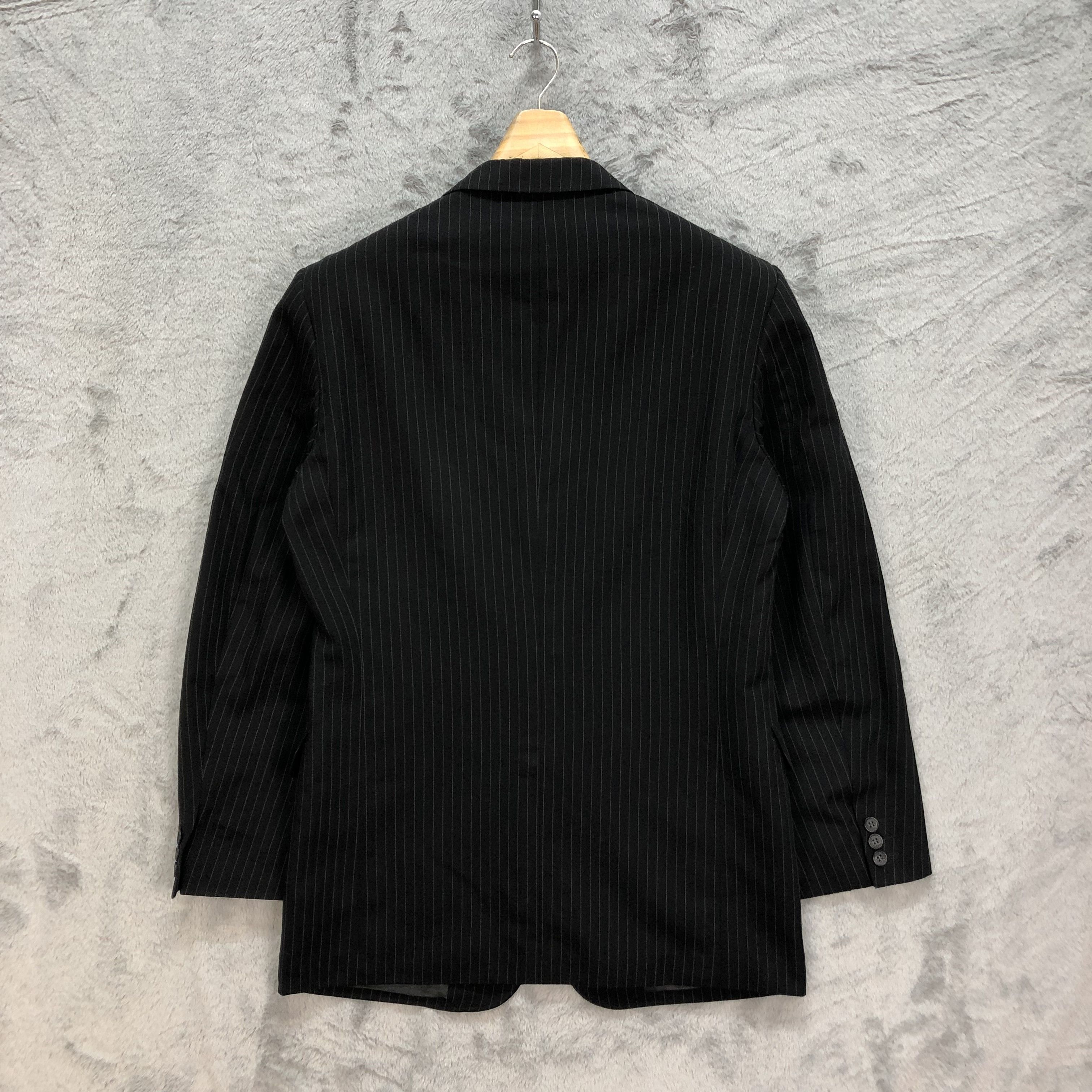 Yohji Yamamoto YOHJI YAMAMOTO A.A.R D'URBAN STRIPED SUIT JACKET #1072-44 Size 40R - 9 Thumbnail