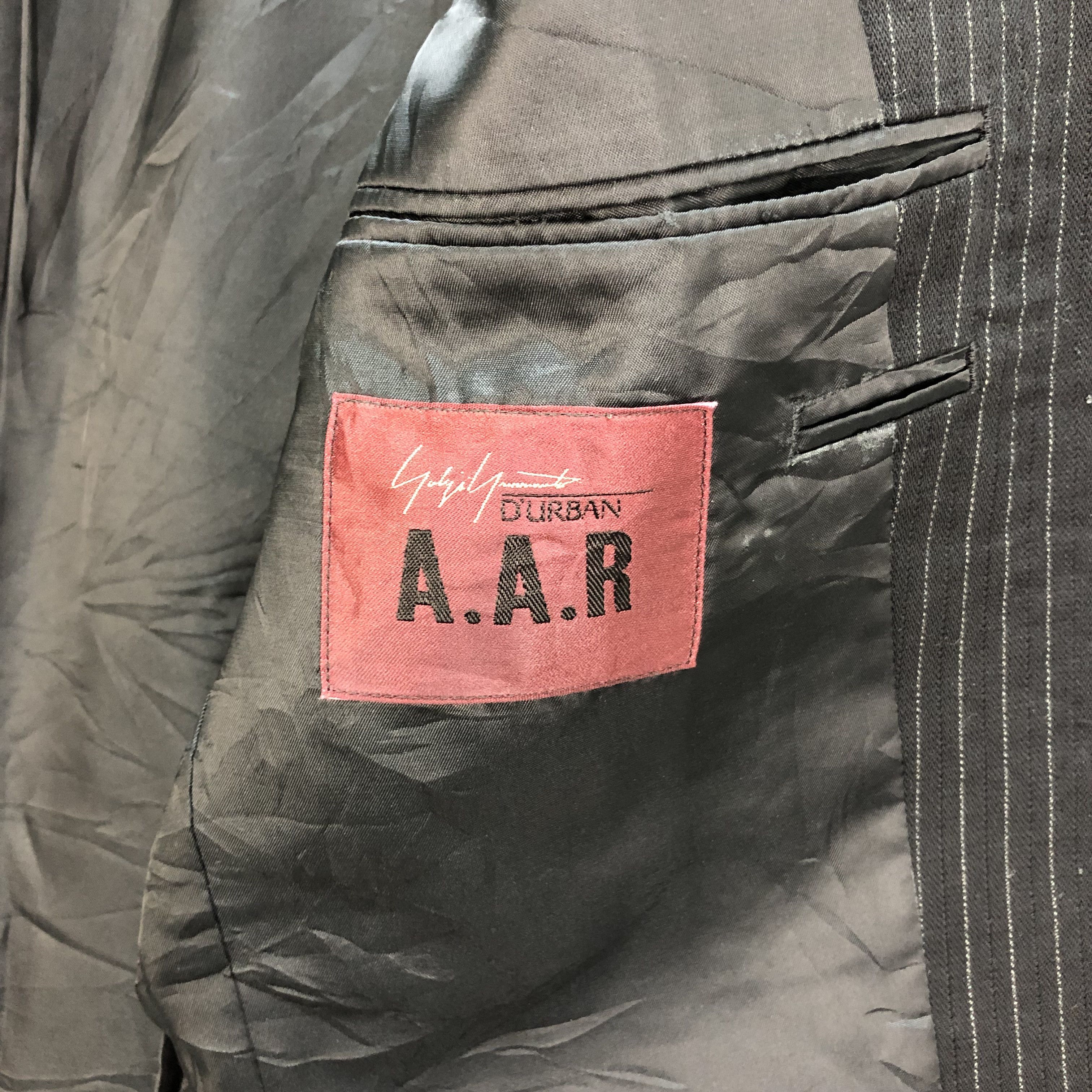 Yohji Yamamoto YOHJI YAMAMOTO A.A.R D'URBAN STRIPED SUIT JACKET #1072-44 Size 40R - 7 Thumbnail