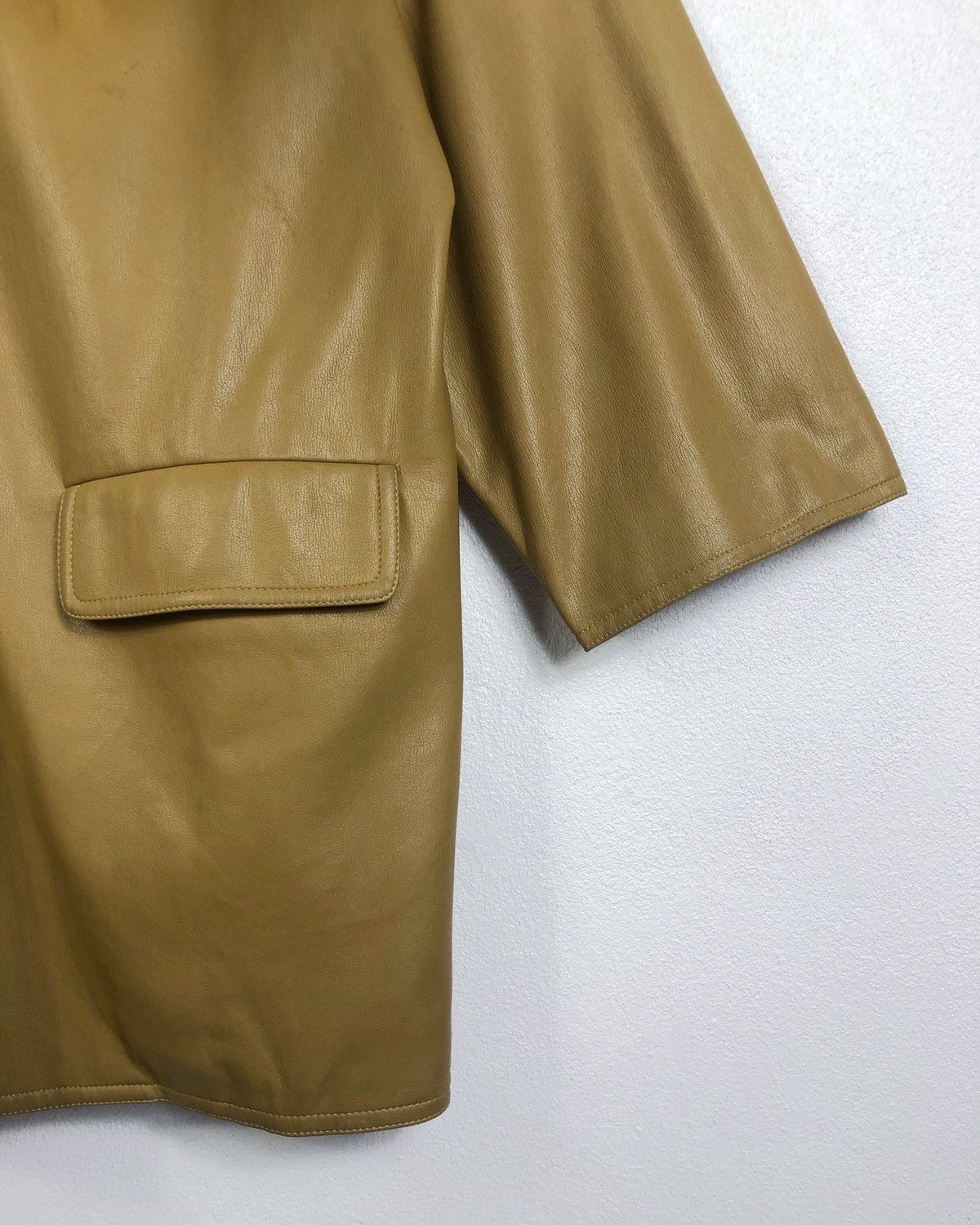 Christian Dior Monsieur × Vintage Vintage Distressed Christian Dior Artificial Leather Jacket Size US L / EU 52-54 / 3 - 6 Thumbnail