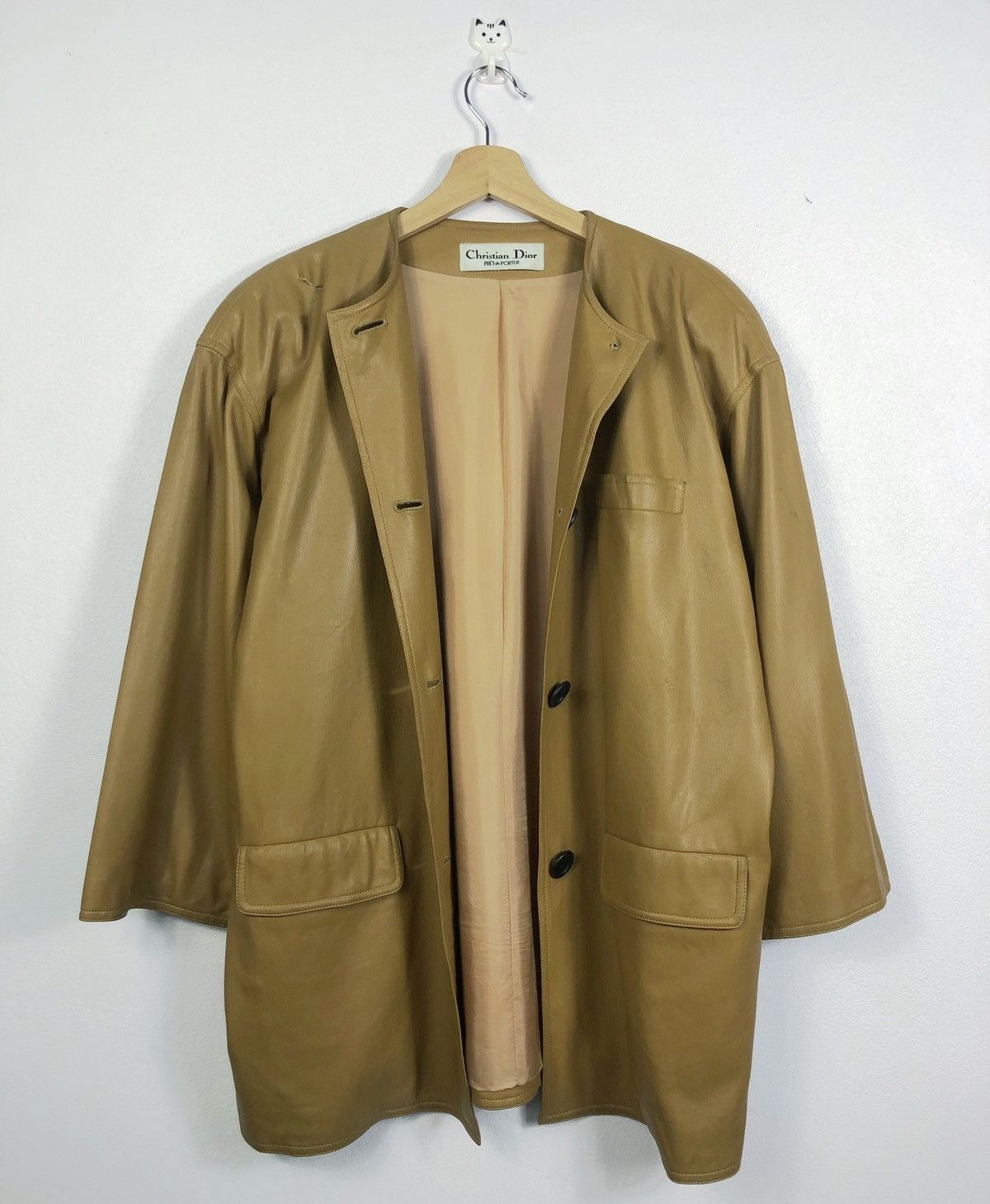 Christian Dior Monsieur × Vintage Vintage Distressed Christian Dior Artificial Leather Jacket Size US L / EU 52-54 / 3 - 1 Thumbnail