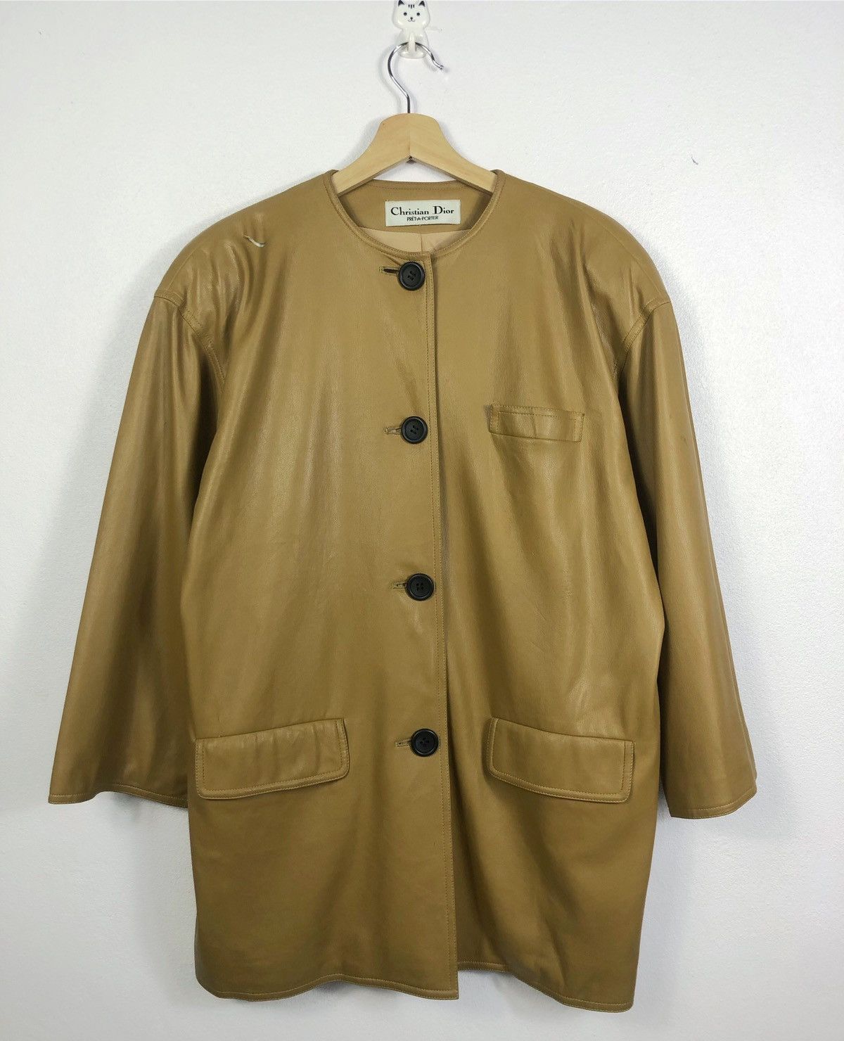 Christian Dior Monsieur × Vintage Vintage Distressed Christian Dior Artificial Leather Jacket Size US L / EU 52-54 / 3 - 2 Thumbnail