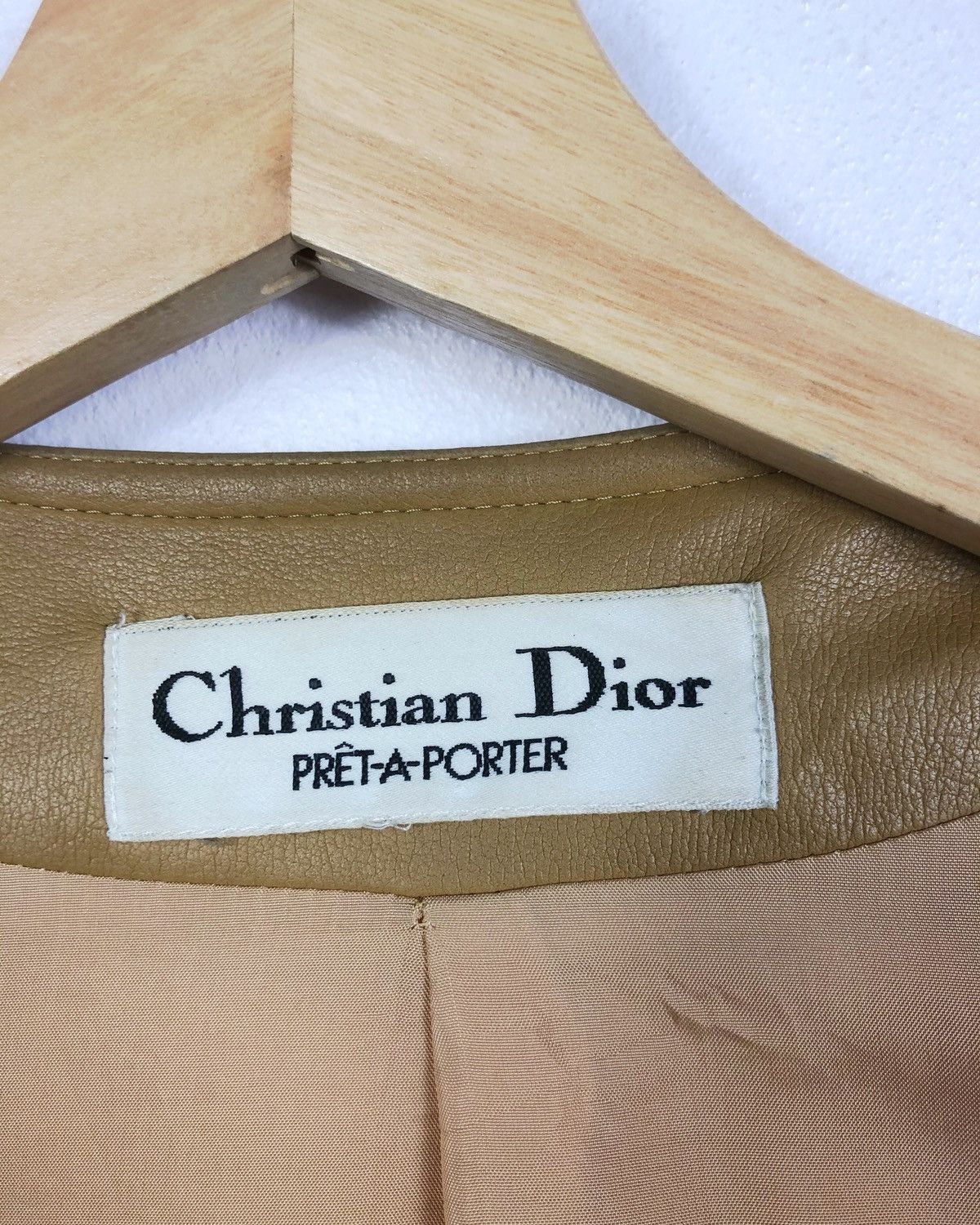 Christian Dior Monsieur × Vintage Vintage Distressed Christian Dior Artificial Leather Jacket Size US L / EU 52-54 / 3 - 9 Thumbnail