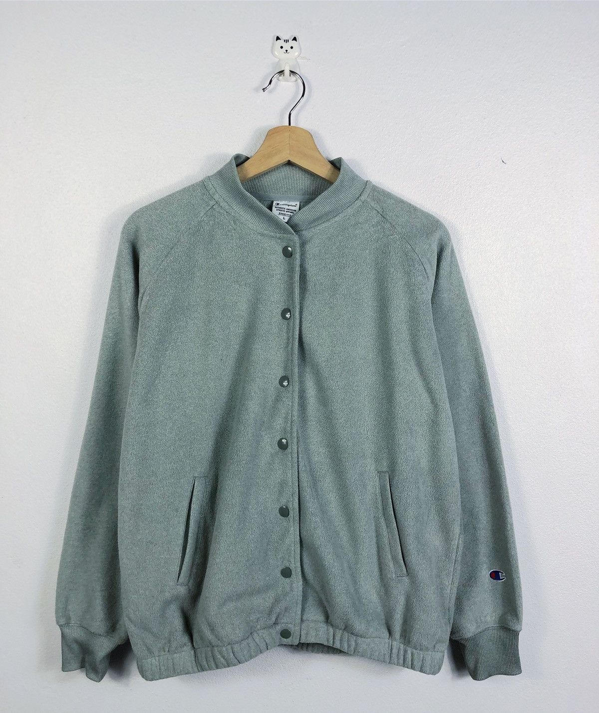 Champion Rare Champion Fleece Button Sweatshirt Size US L / EU 52-54 / 3 - 1 Thumbnail