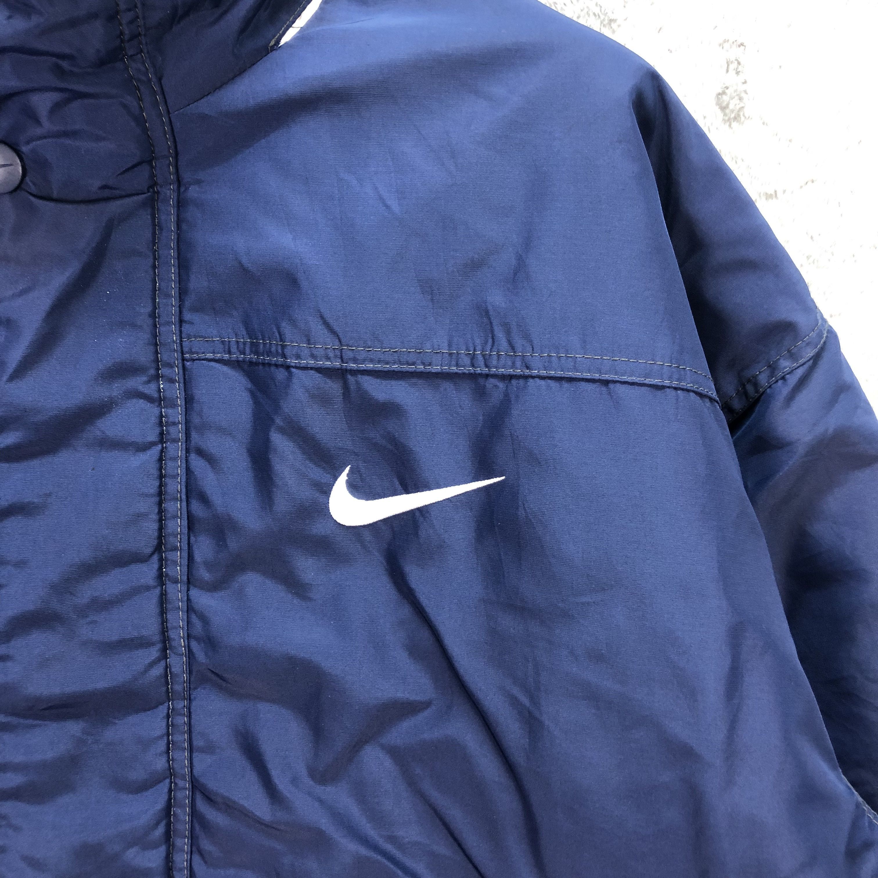 Nike VINTAGE NIKE SLEEVE BIG LOGO PARKA #5520-195 Size US XL / EU 56 / 4 - 4 Thumbnail