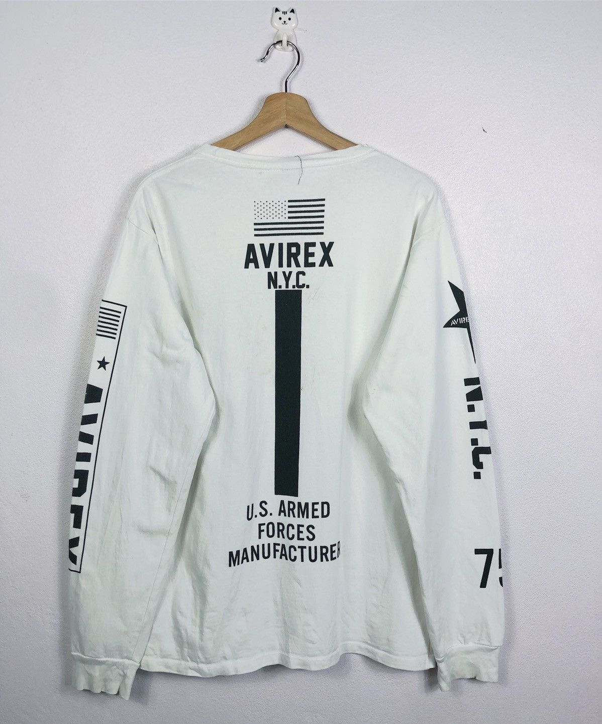 Avirex × Vintage Rare Vintage Avirex US Armed Forces L/S Tee Size US XL / EU 56 / 4 - 8 Thumbnail