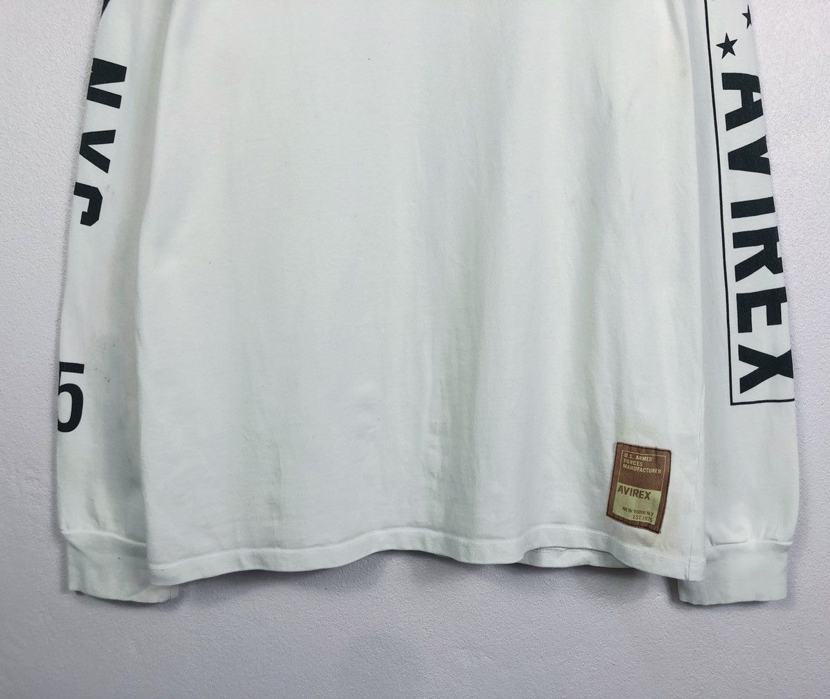 Avirex × Vintage Rare Vintage Avirex US Armed Forces L/S Tee Size US XL / EU 56 / 4 - 4 Thumbnail