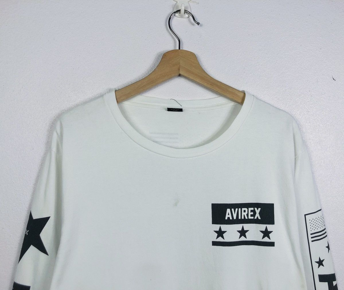 Avirex × Vintage Rare Vintage Avirex US Armed Forces L/S Tee Size US XL / EU 56 / 4 - 2 Thumbnail