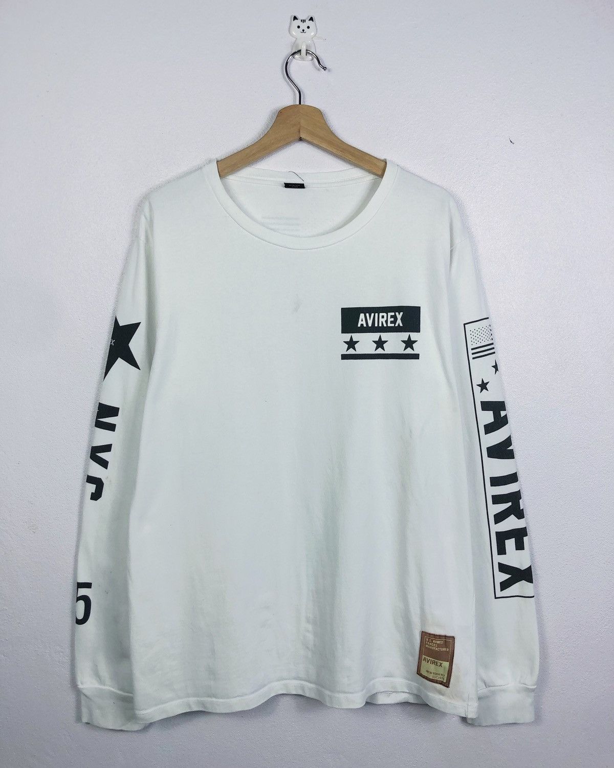 Avirex × Vintage Rare Vintage Avirex US Armed Forces L/S Tee Size US XL / EU 56 / 4 - 1 Thumbnail