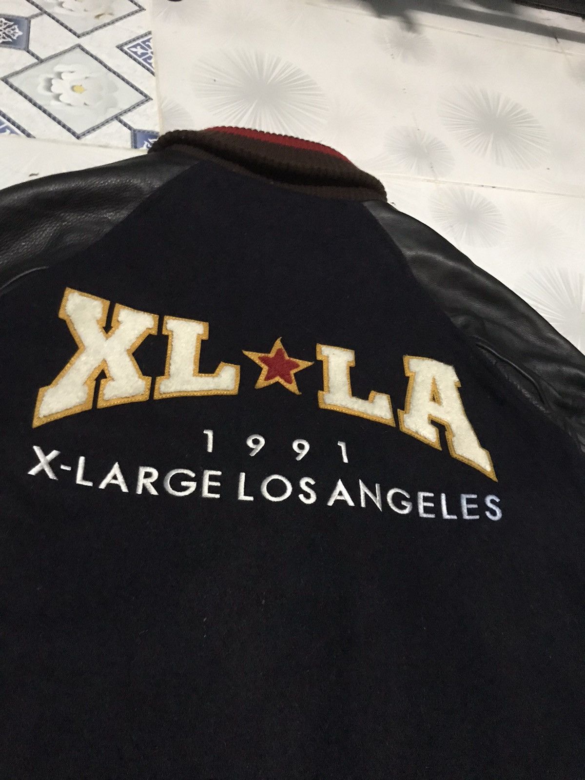 X-LARGE Los Angeles 1991 Wool + Cowhide Heavy Coat Size US M / EU 48-50 / 2 - 7 Thumbnail