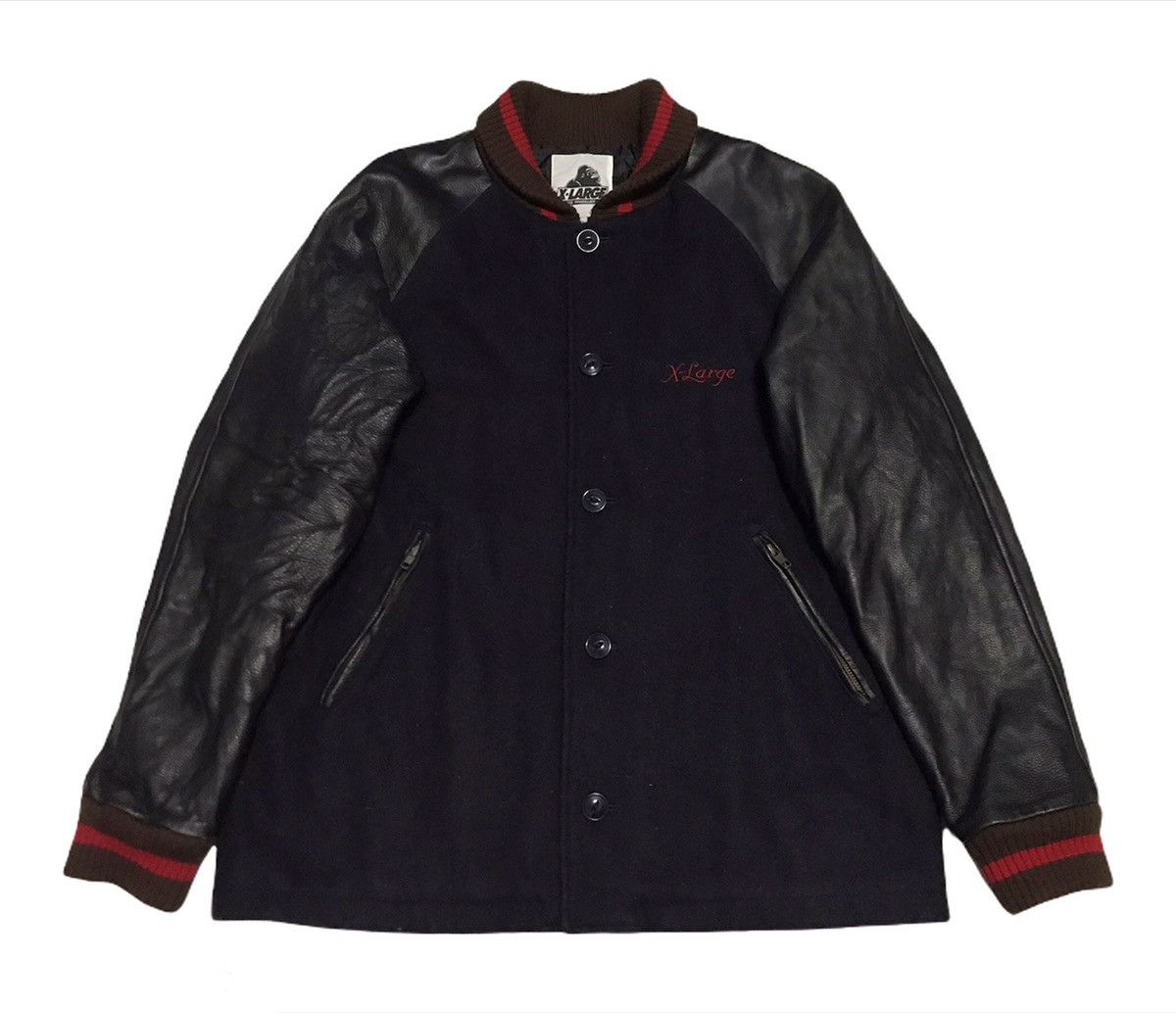 X-LARGE Los Angeles 1991 Wool + Cowhide Heavy Coat Size US M / EU 48-50 / 2 - 3 Thumbnail