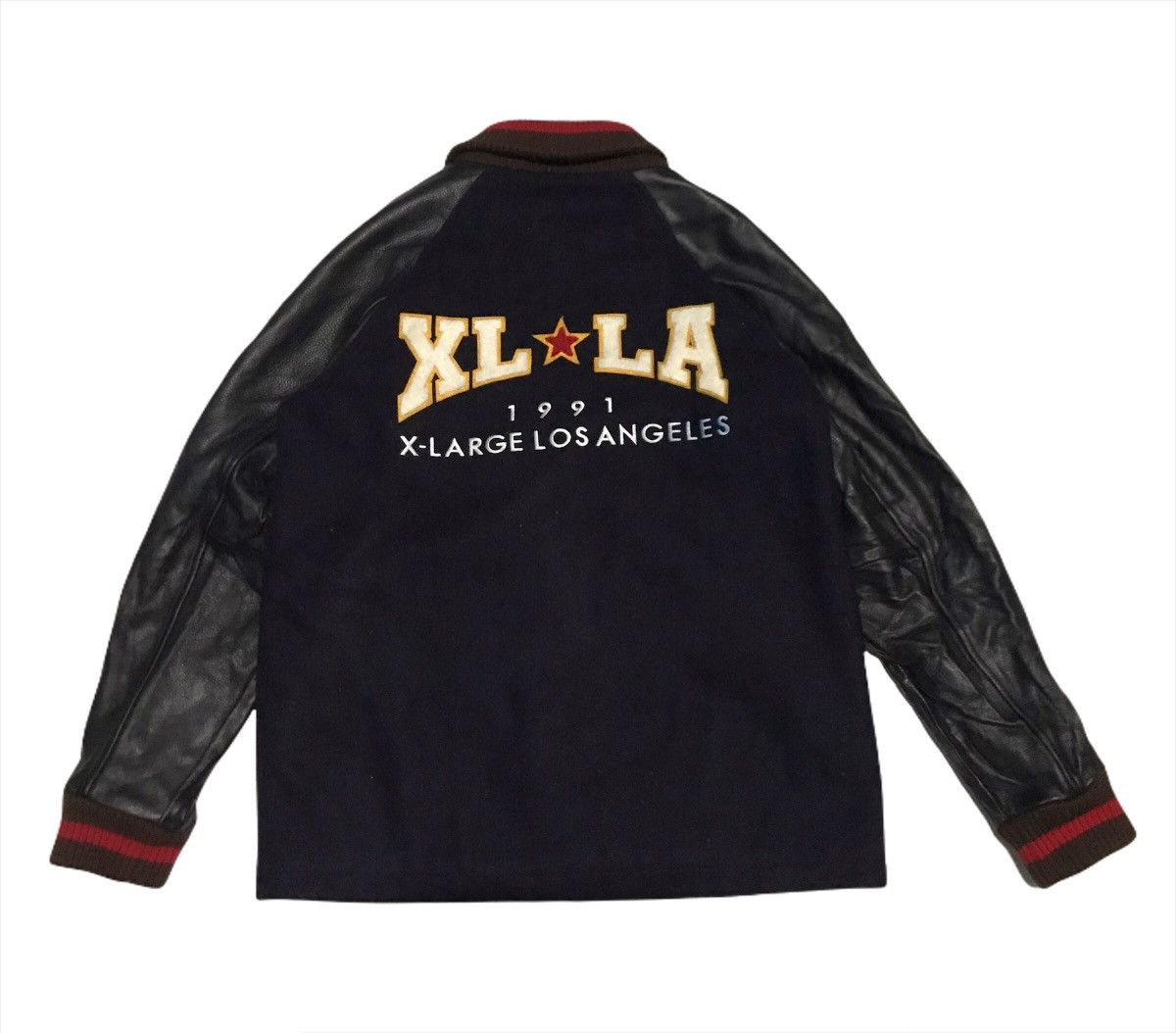 X-LARGE Los Angeles 1991 Wool + Cowhide Heavy Coat Size US M / EU 48-50 / 2 - 1 Thumbnail
