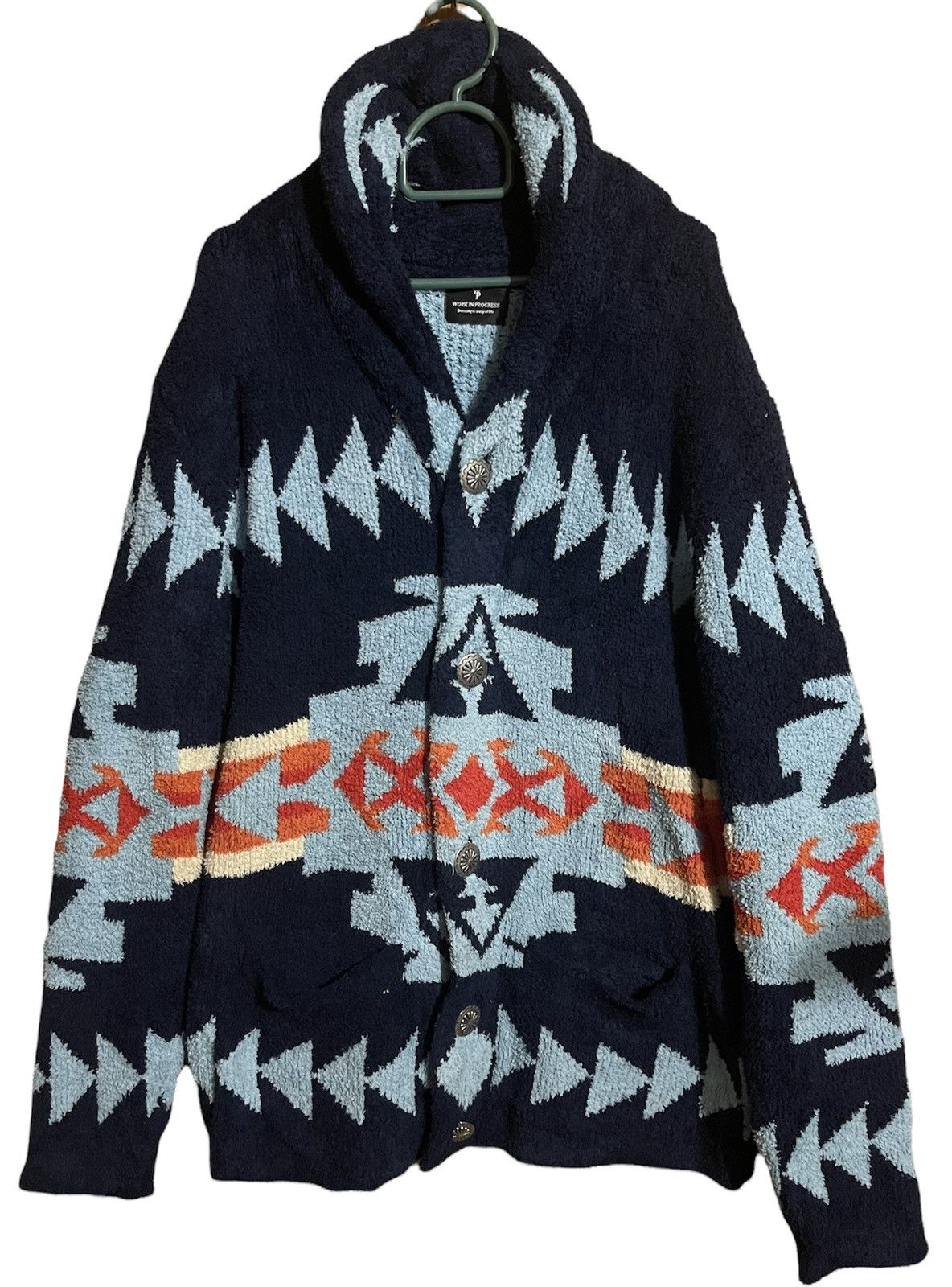 Japanese Brand WORK IN PROGRESS JACKET NAVAJO JAPAN Size US M / EU 48-50 / 2 - 1 Thumbnail