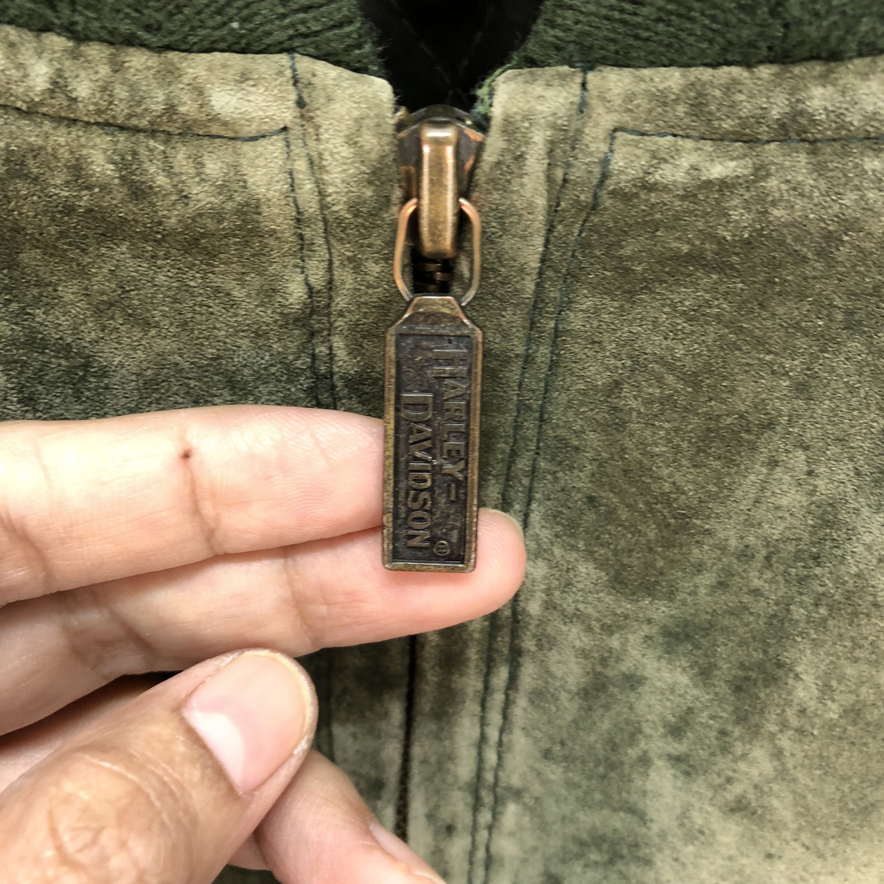 Harley Davidson VINTAGE HARLEY DAVIDSON SUEDE LEATHER JACKET #6114-48 Size US L / EU 52-54 / 3 - 5 Thumbnail