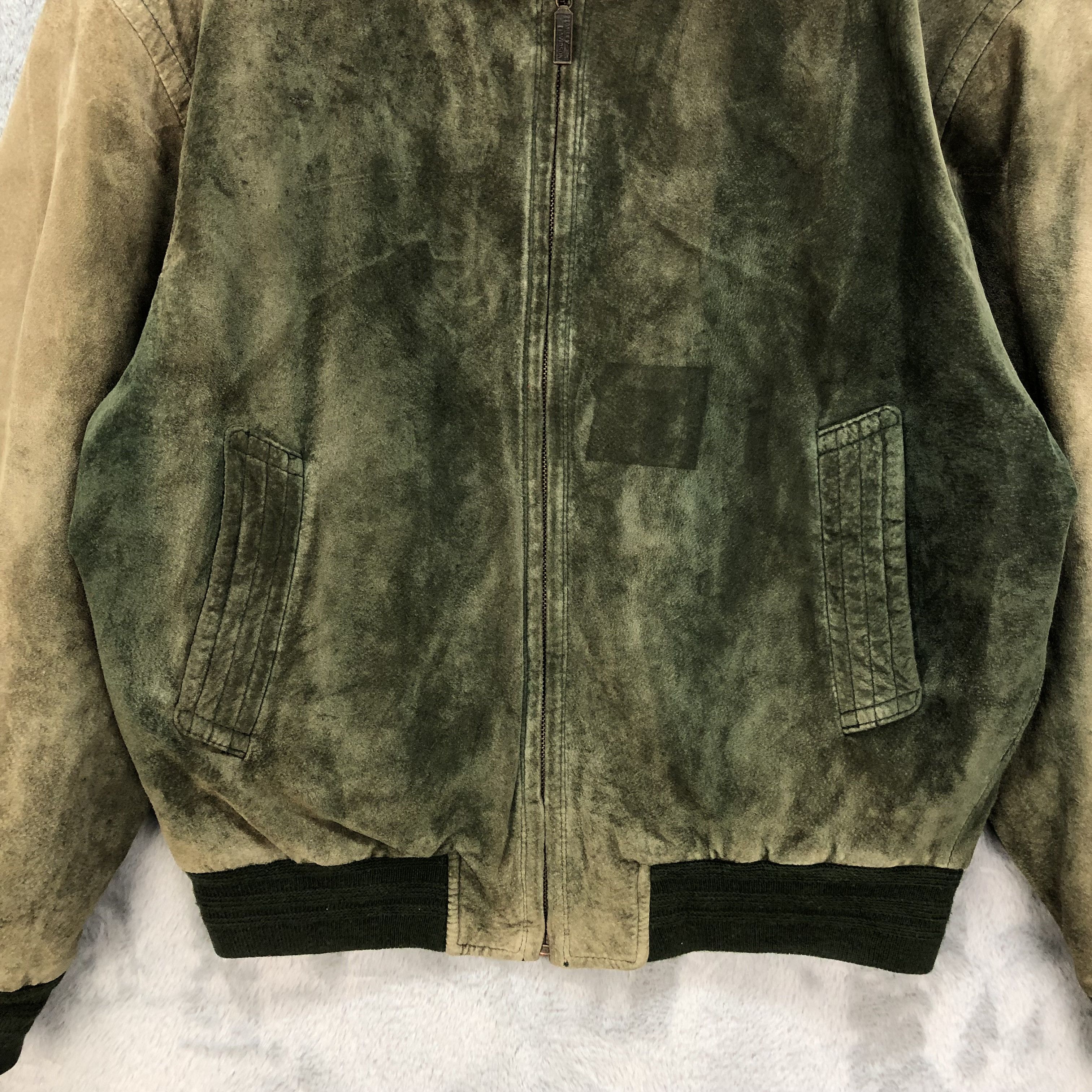 Harley Davidson VINTAGE HARLEY DAVIDSON SUEDE LEATHER JACKET #6114-48 Size US L / EU 52-54 / 3 - 6 Thumbnail