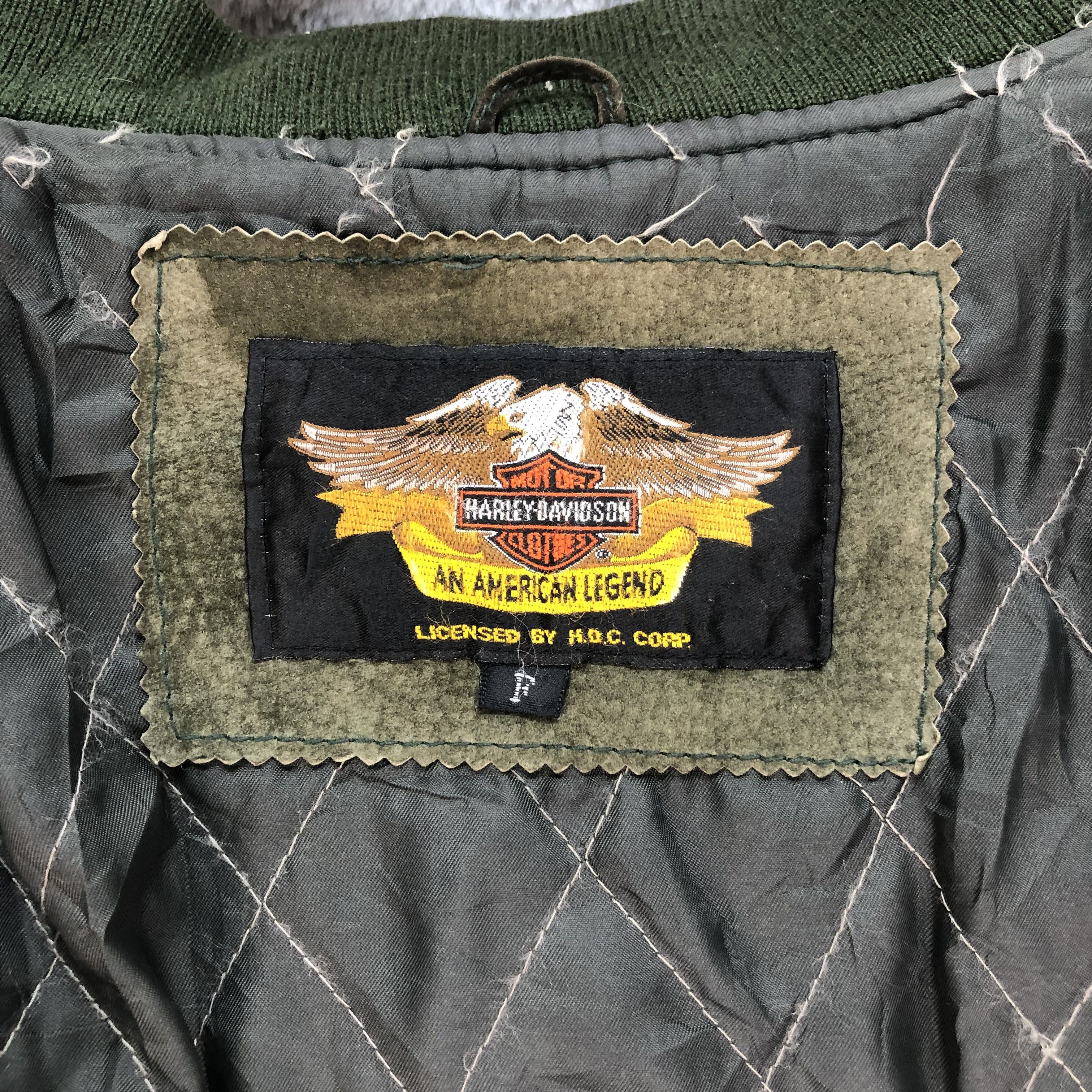 Harley Davidson VINTAGE HARLEY DAVIDSON SUEDE LEATHER JACKET #6114-48 Size US L / EU 52-54 / 3 - 10 Thumbnail