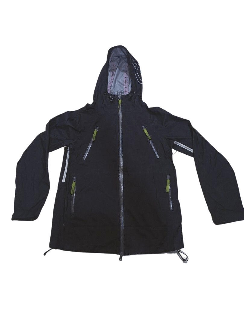 Image of X Girl Windbreaker Gorpcore Jacket in Black, Men's (Size Small)