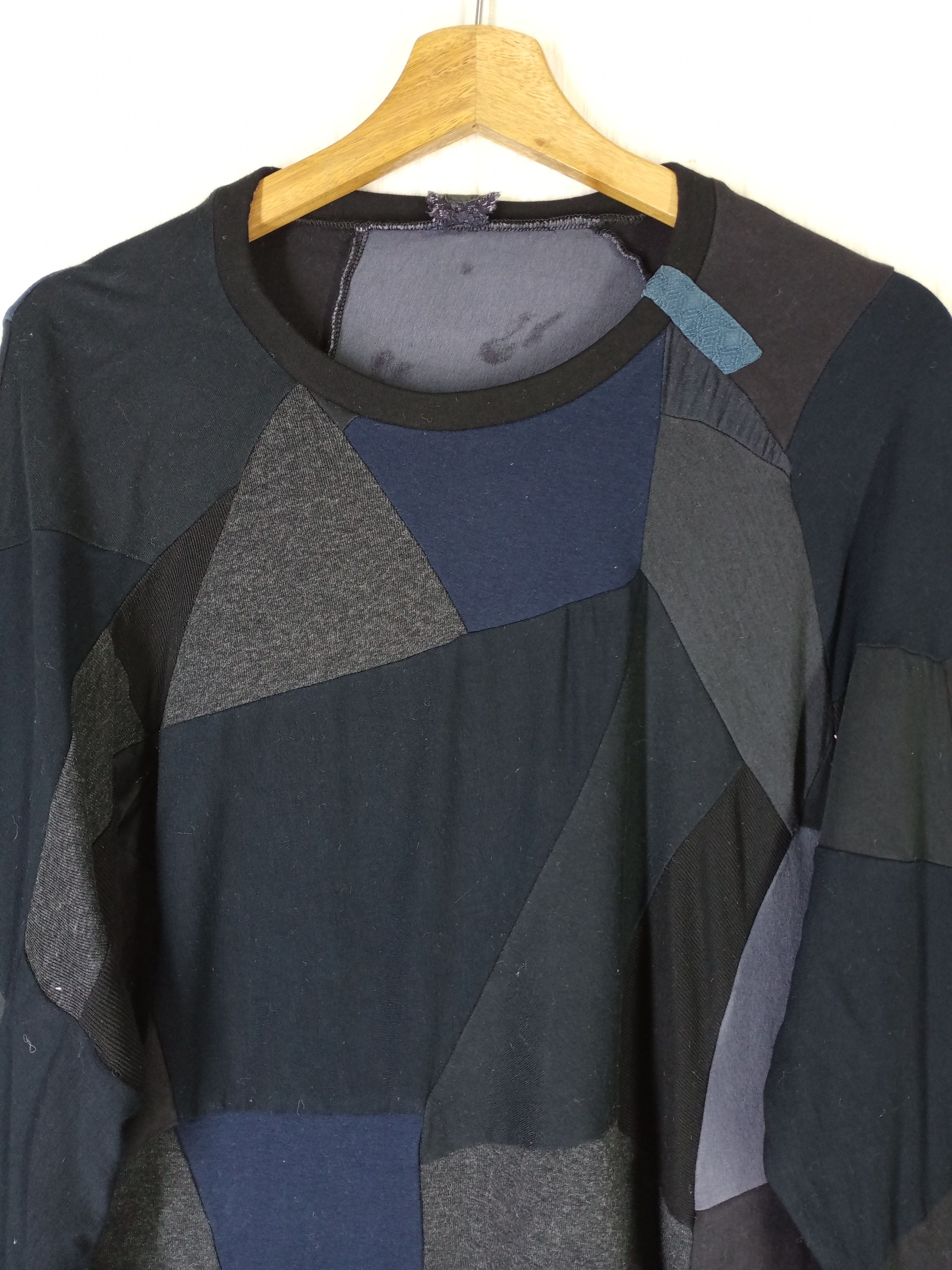 Casey Casey Rare Casey Vidalenc Patchwork Design Long Sleeve Size US L / EU 52-54 / 3 - 8 Thumbnail