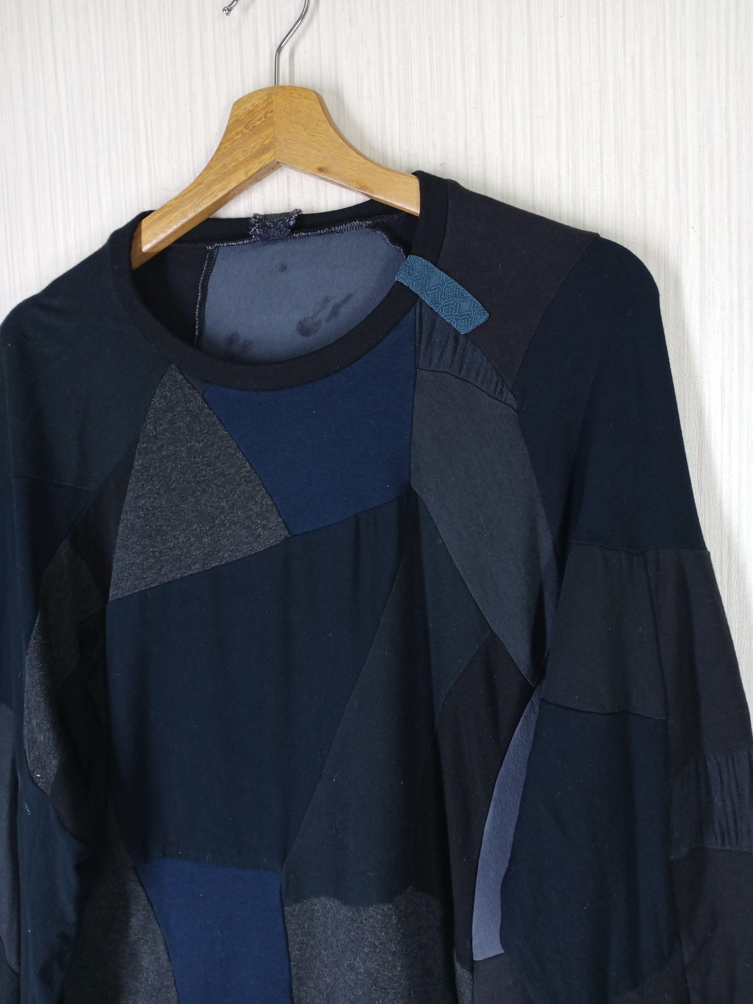 Casey Casey Rare Casey Vidalenc Patchwork Design Long Sleeve Size US L / EU 52-54 / 3 - 4 Thumbnail