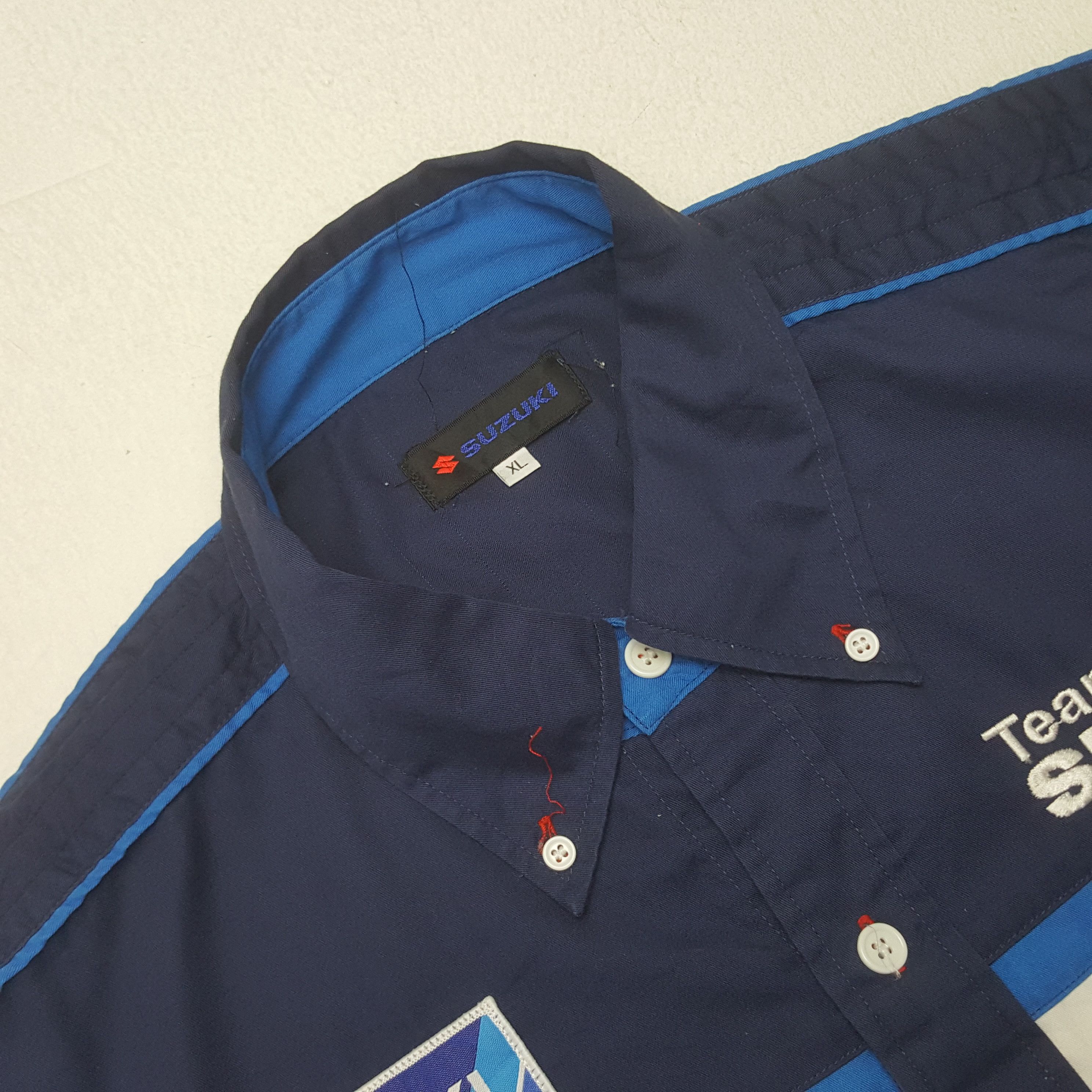 Vintage Vintage SUZUKI Racing Team Motorsport Staff Shirt Size US XL / EU 56 / 4 - 5 Thumbnail