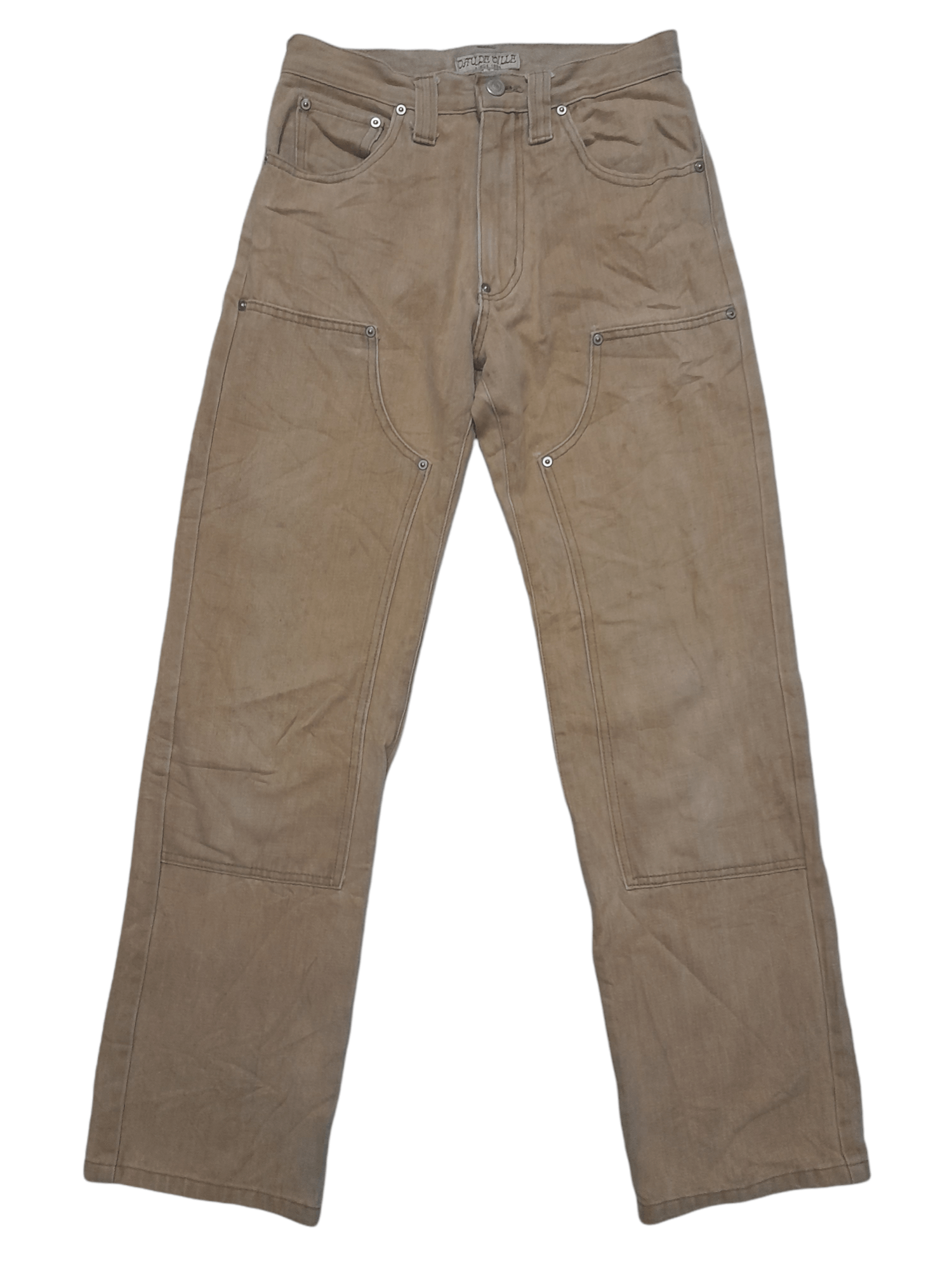 image of Vandal Collective Vanda Ville Double Knee Denim (D742) in Desert, Men's (Size 27)