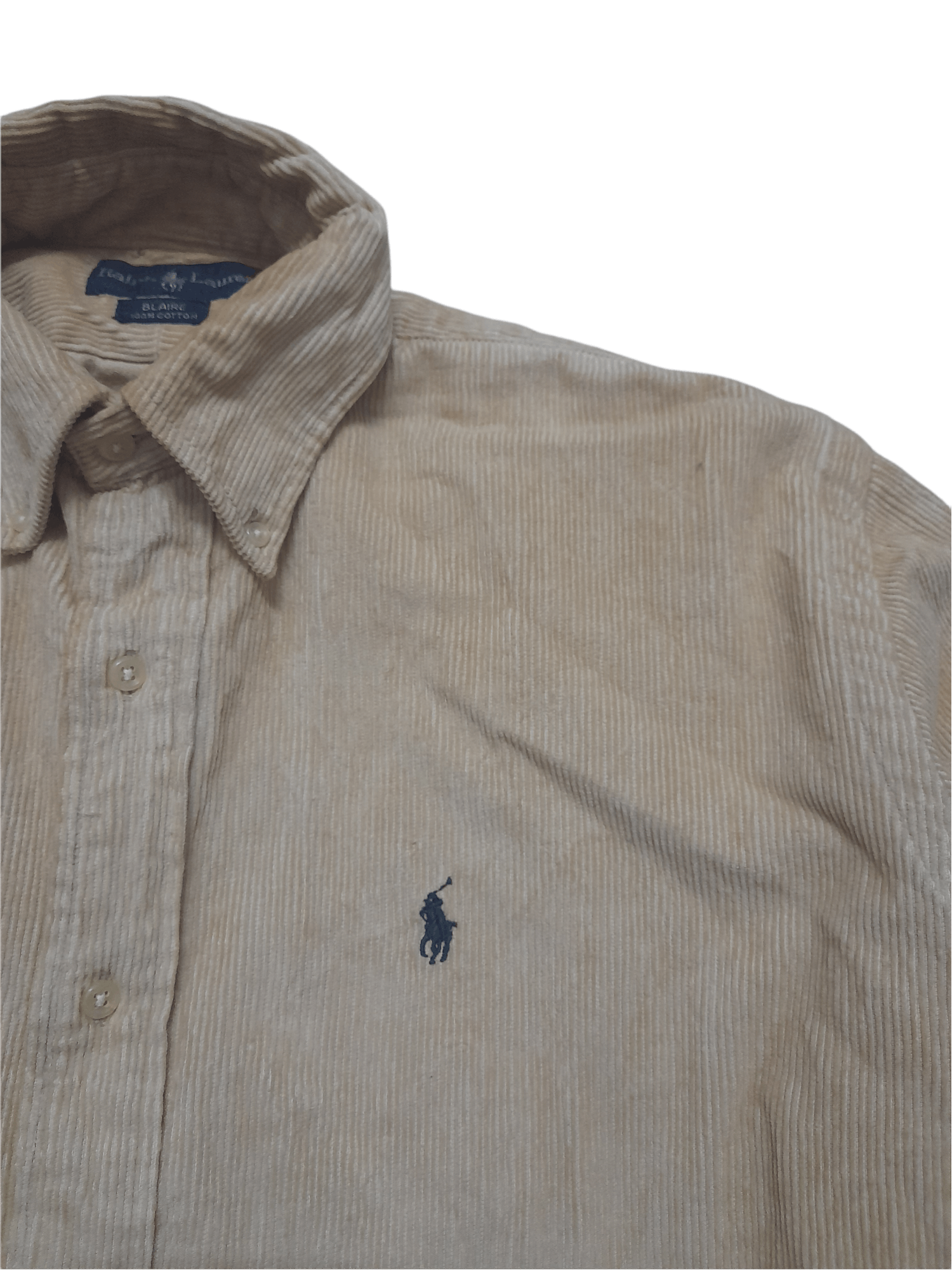 Polo Ralph Lauren 80s Polo Ralph Lauren Corduroy Button Down (D738) Size US S / EU 44-46 / 1 - 2 Thumbnail