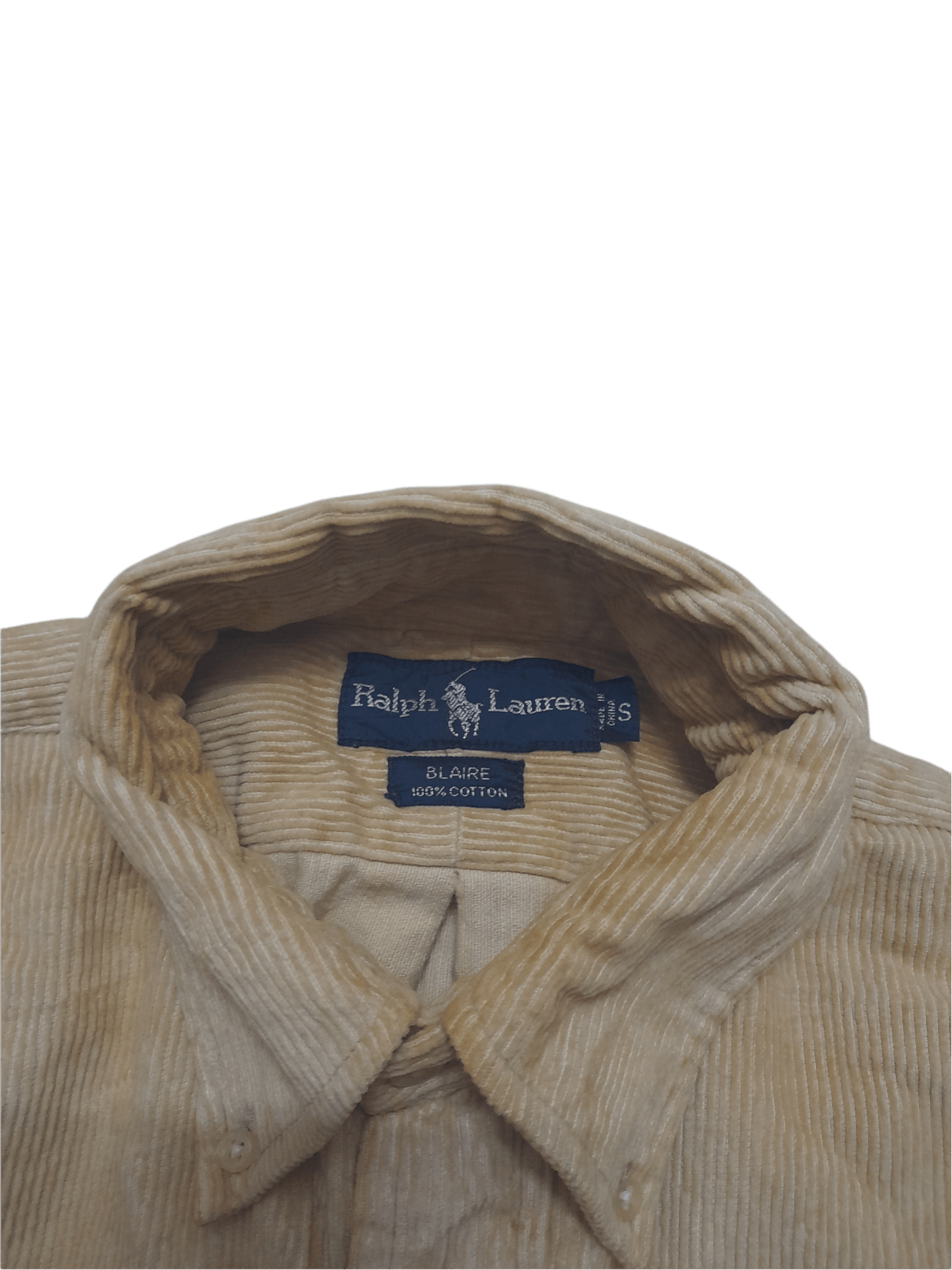 Polo Ralph Lauren 80s Polo Ralph Lauren Corduroy Button Down (D738) Size US S / EU 44-46 / 1 - 3 Thumbnail