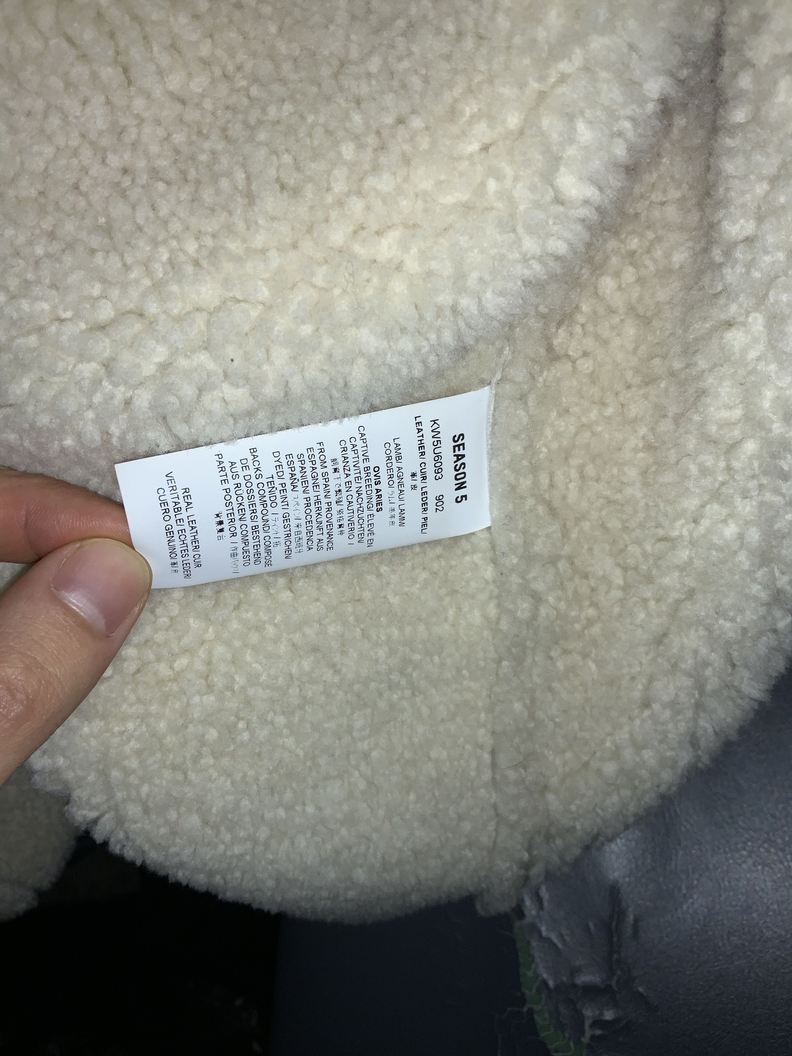 Yeezy Yeezy Season 5 Birch Shearling Jacket size M Size US M / EU 48-50 / 2 - 7 Thumbnail
