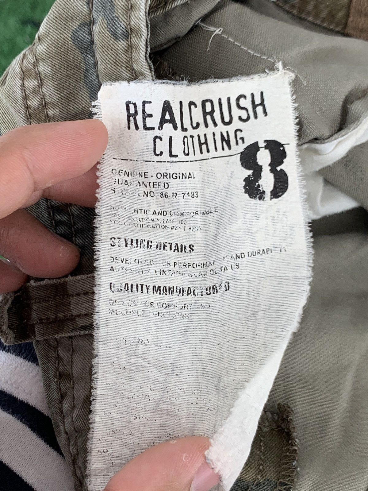 Japanese Brand Real Crush Camouflage Multi Pocket Parachute Cargo Pant Size US 31 - 11 Thumbnail