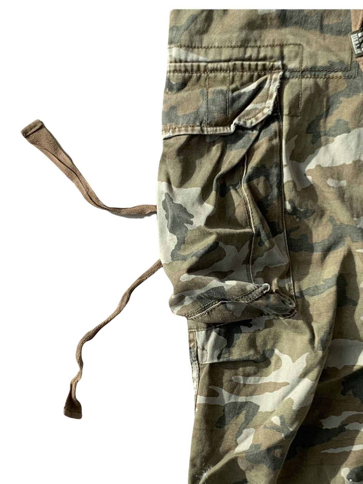 Japanese Brand Real Crush Camouflage Multi Pocket Parachute Cargo Pant Size US 31 - 6 Thumbnail