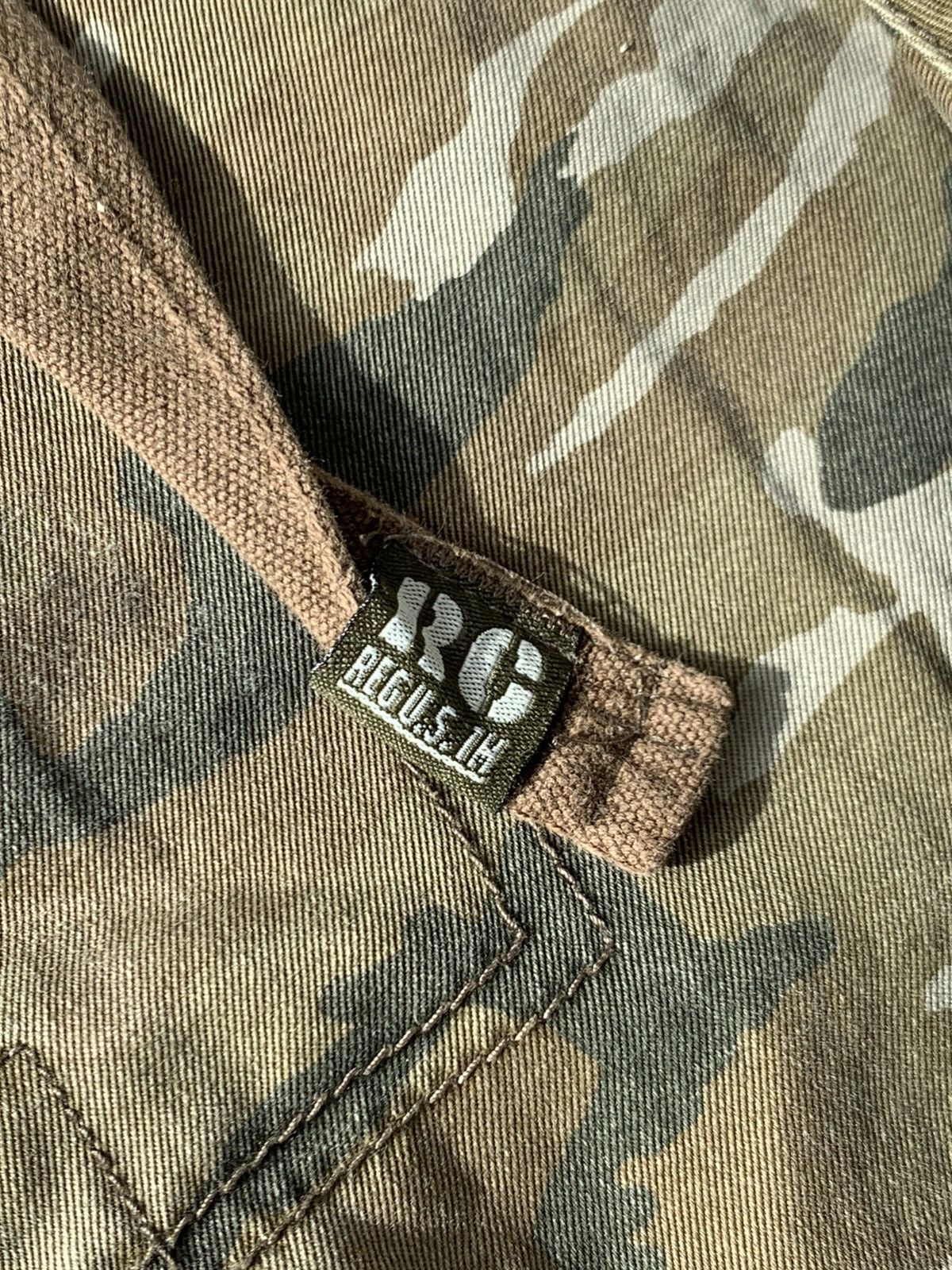 Japanese Brand Real Crush Camouflage Multi Pocket Parachute Cargo Pant Size US 31 - 10 Thumbnail