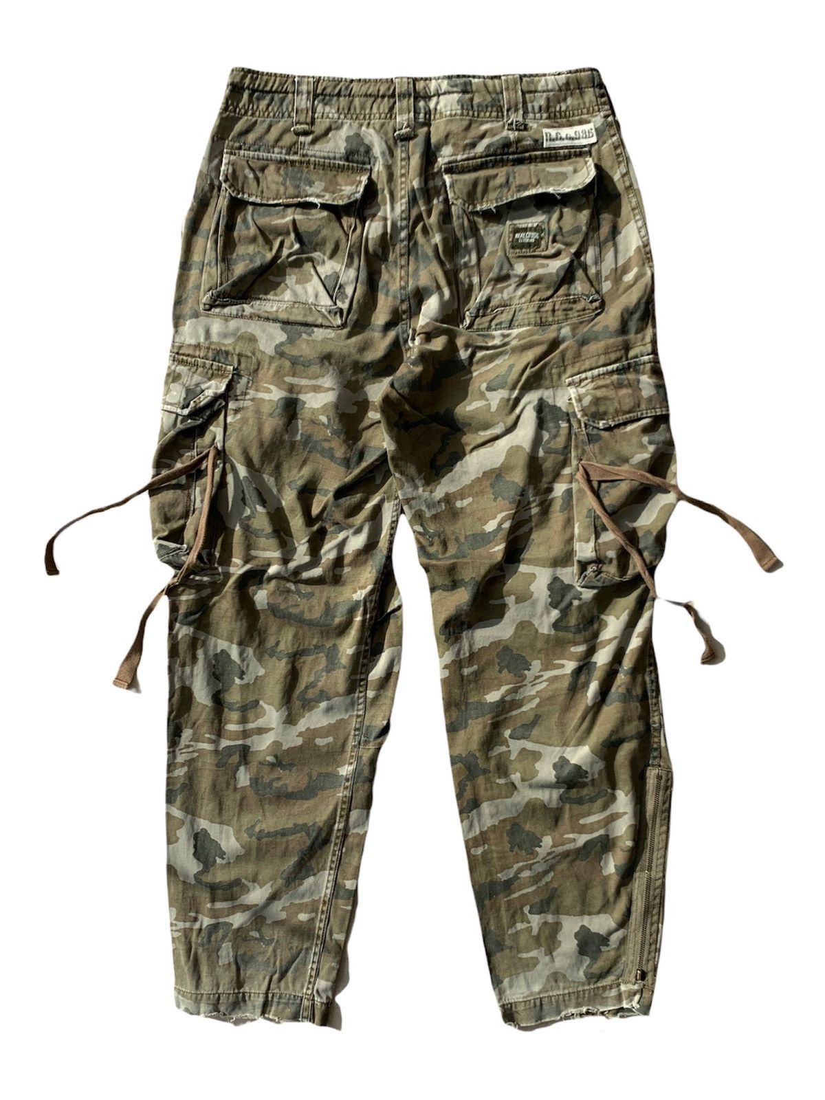 Japanese Brand Real Crush Camouflage Multi Pocket Parachute Cargo Pant Size US 31 - 1 Thumbnail