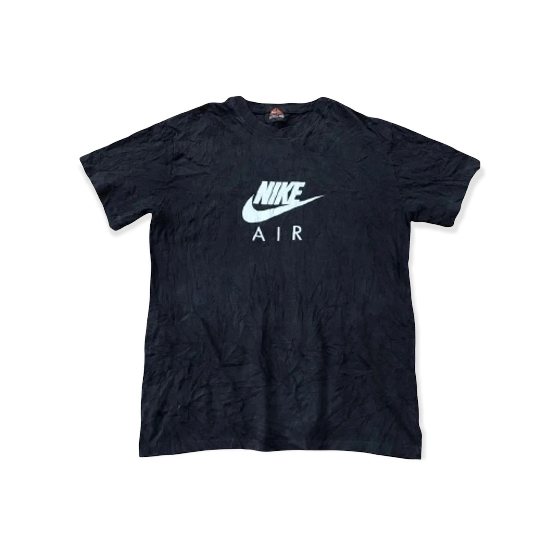 image of VTG Acg Nike Air Max 87 Center Swoosh Single Stitch Tees in Black, Men's (Size Medium)