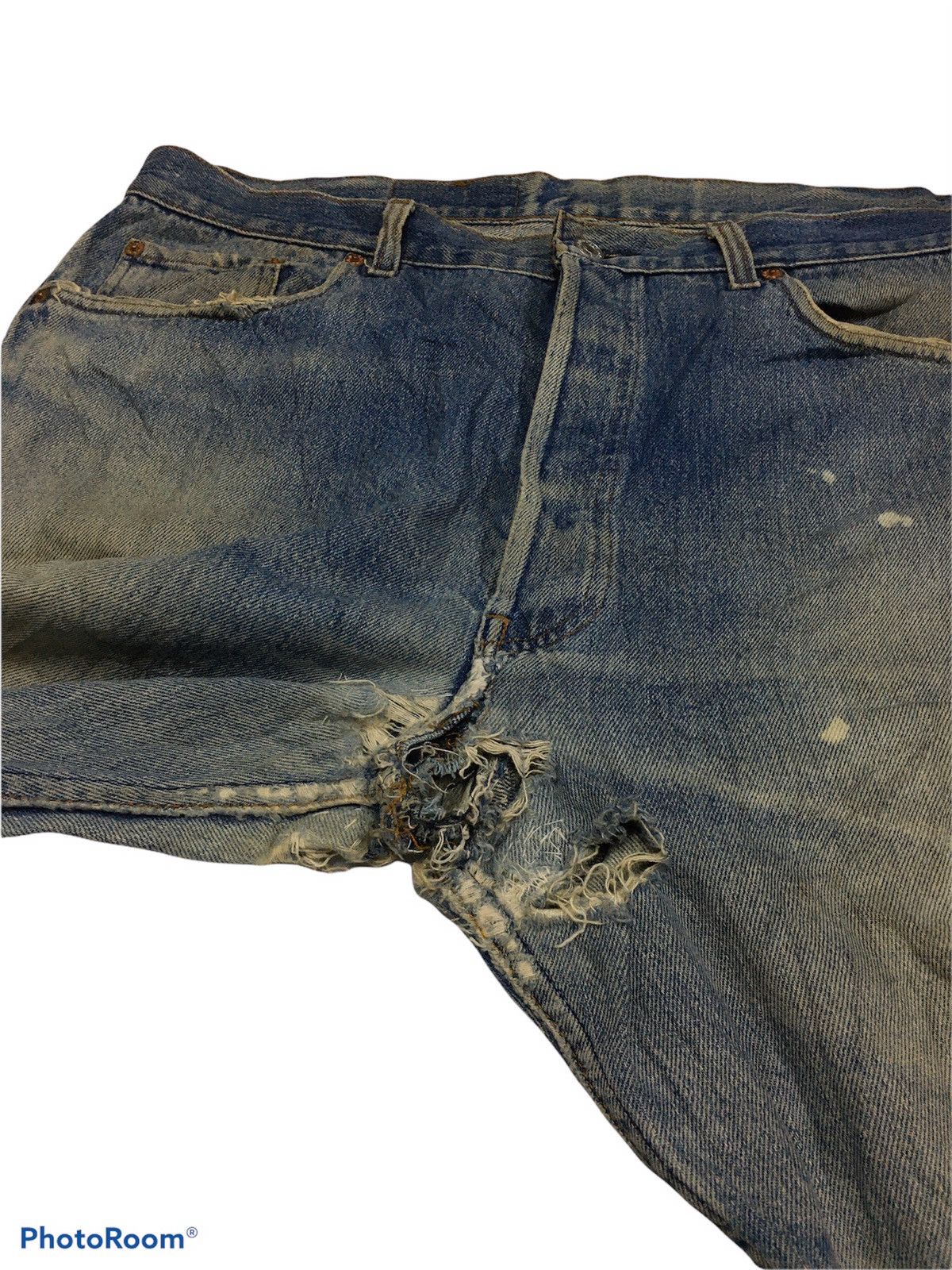 Levi's Vintage Levis Distressed Denim Kobain Style Size US 37 - 11 Thumbnail