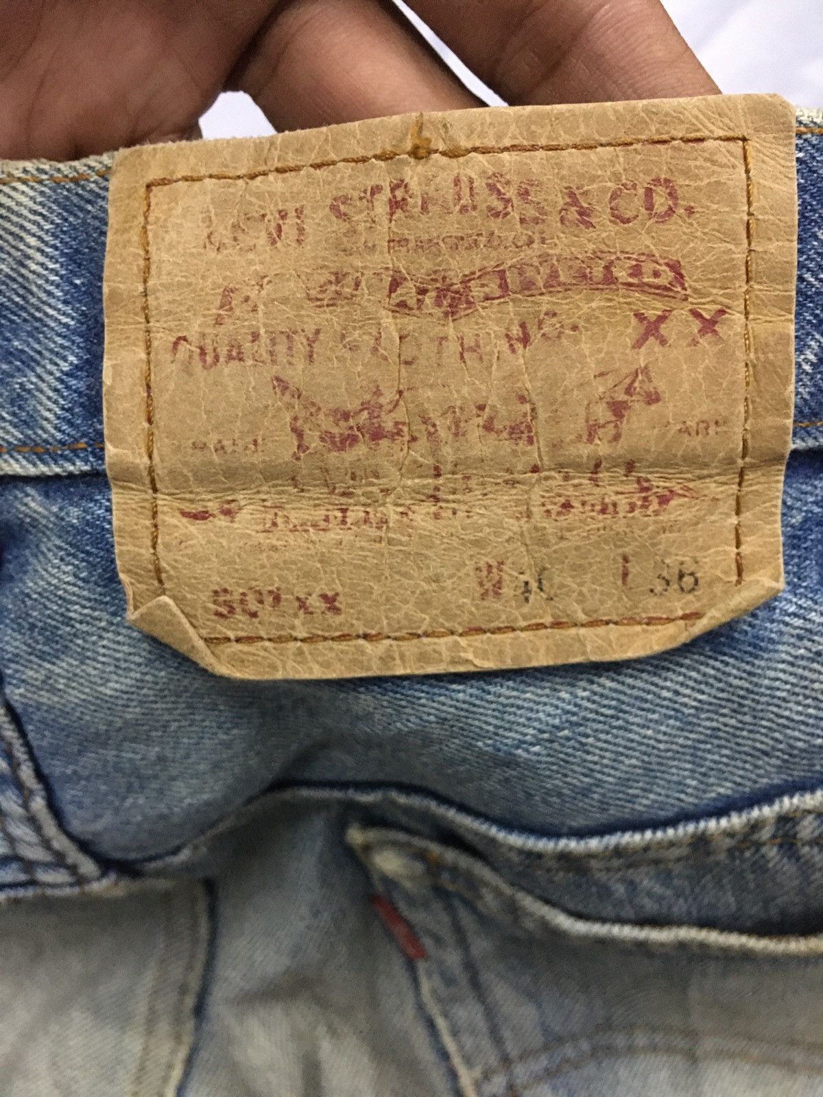 Levi's Vintage Levis Distressed Denim Kobain Style Size US 37 - 8 Thumbnail
