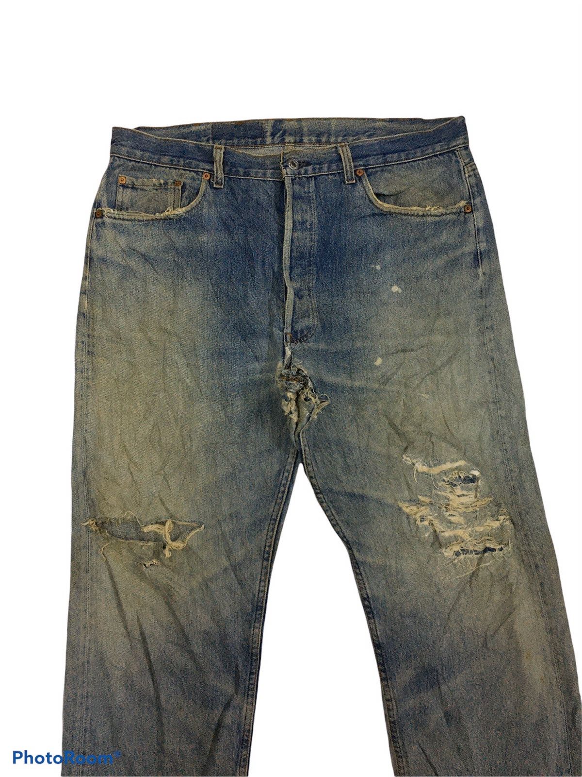 Levi's Vintage Levis Distressed Denim Kobain Style Size US 37 - 4 Thumbnail