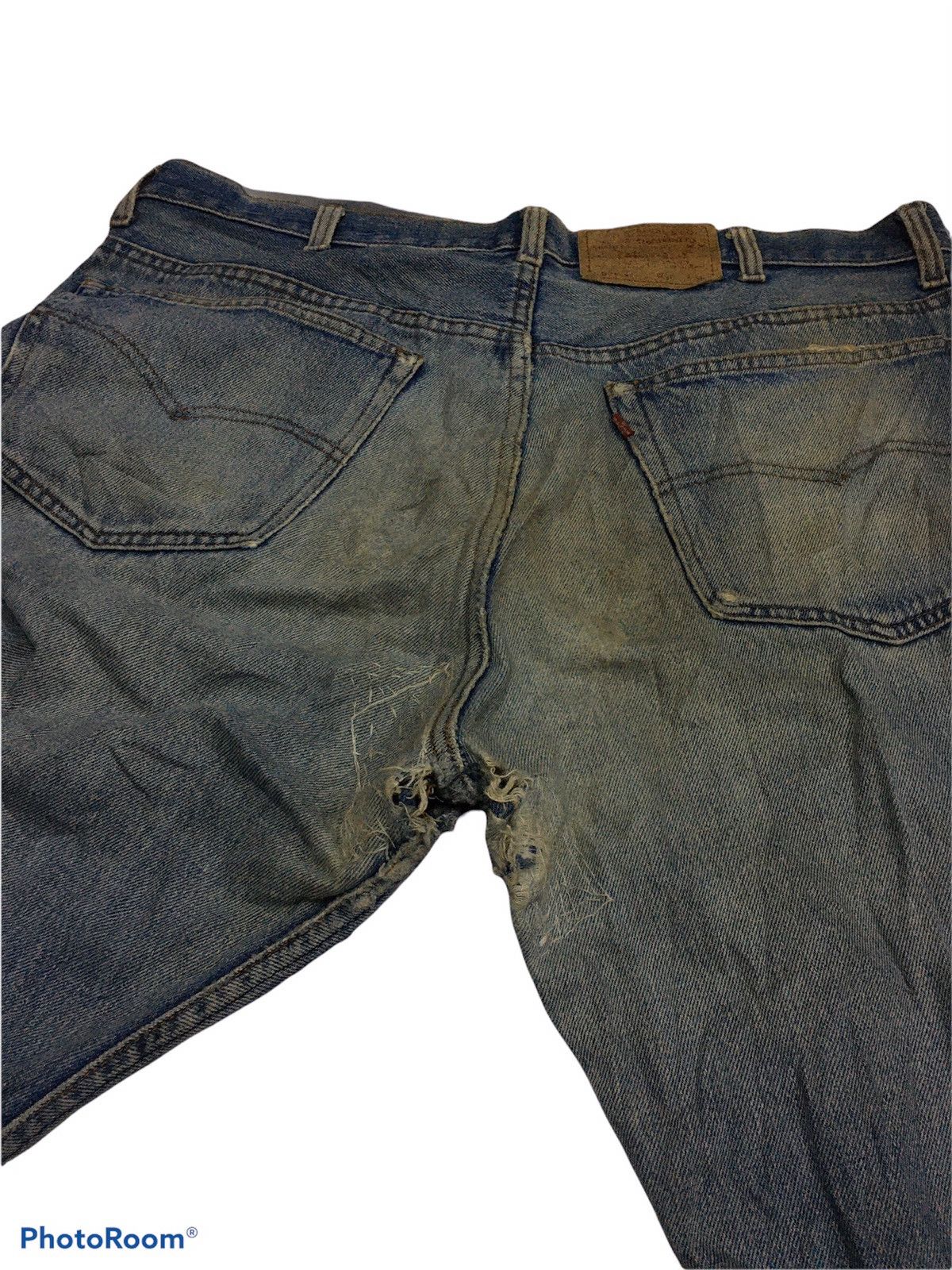 Levi's Vintage Levis Distressed Denim Kobain Style Size US 37 - 7 Thumbnail