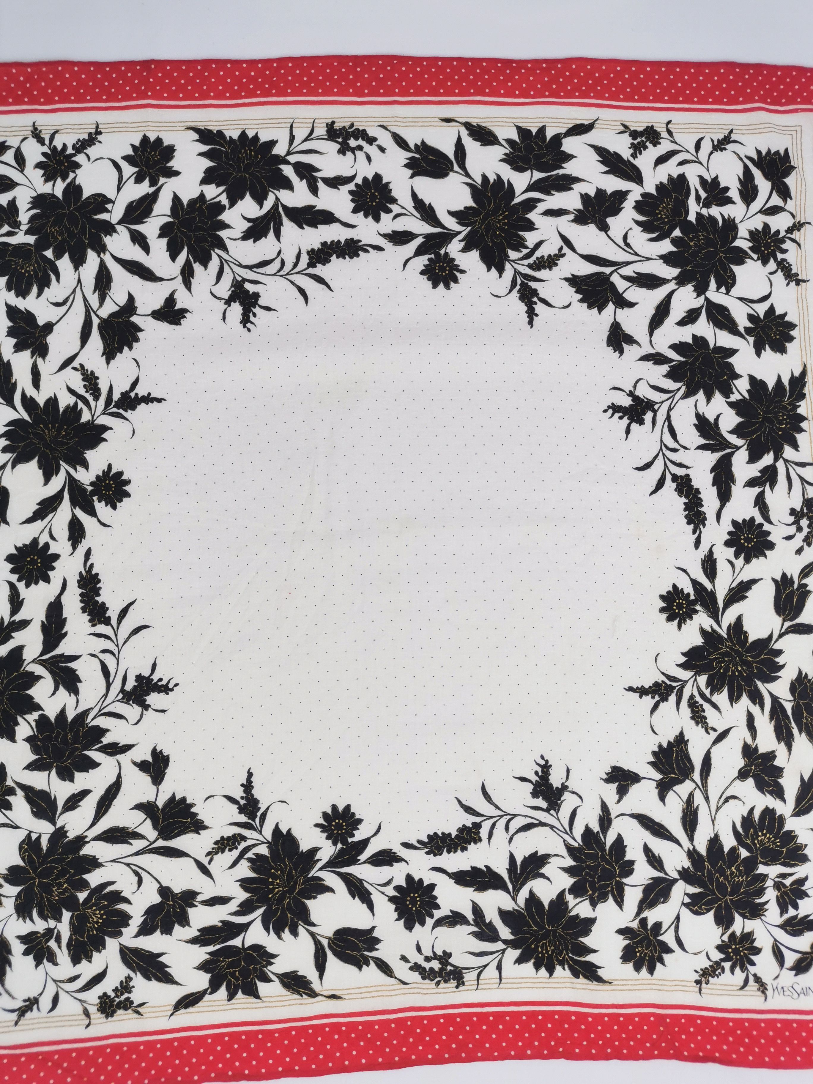 Vintage × Yves Saint Laurent Yves saint laurent handkerchief bandana neckerchief Size ONE SIZE - 4 Thumbnail